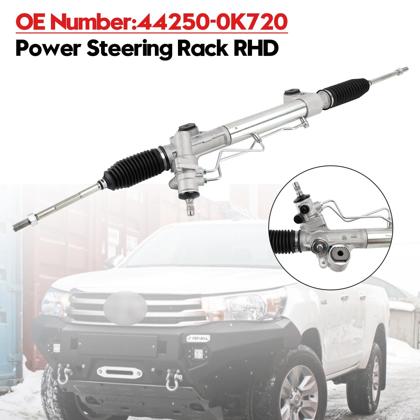 2015- Toyota Hilux Pickup Revo GUN126 2.8TD Power Steering Rack RHD 44250-0K720 Generic