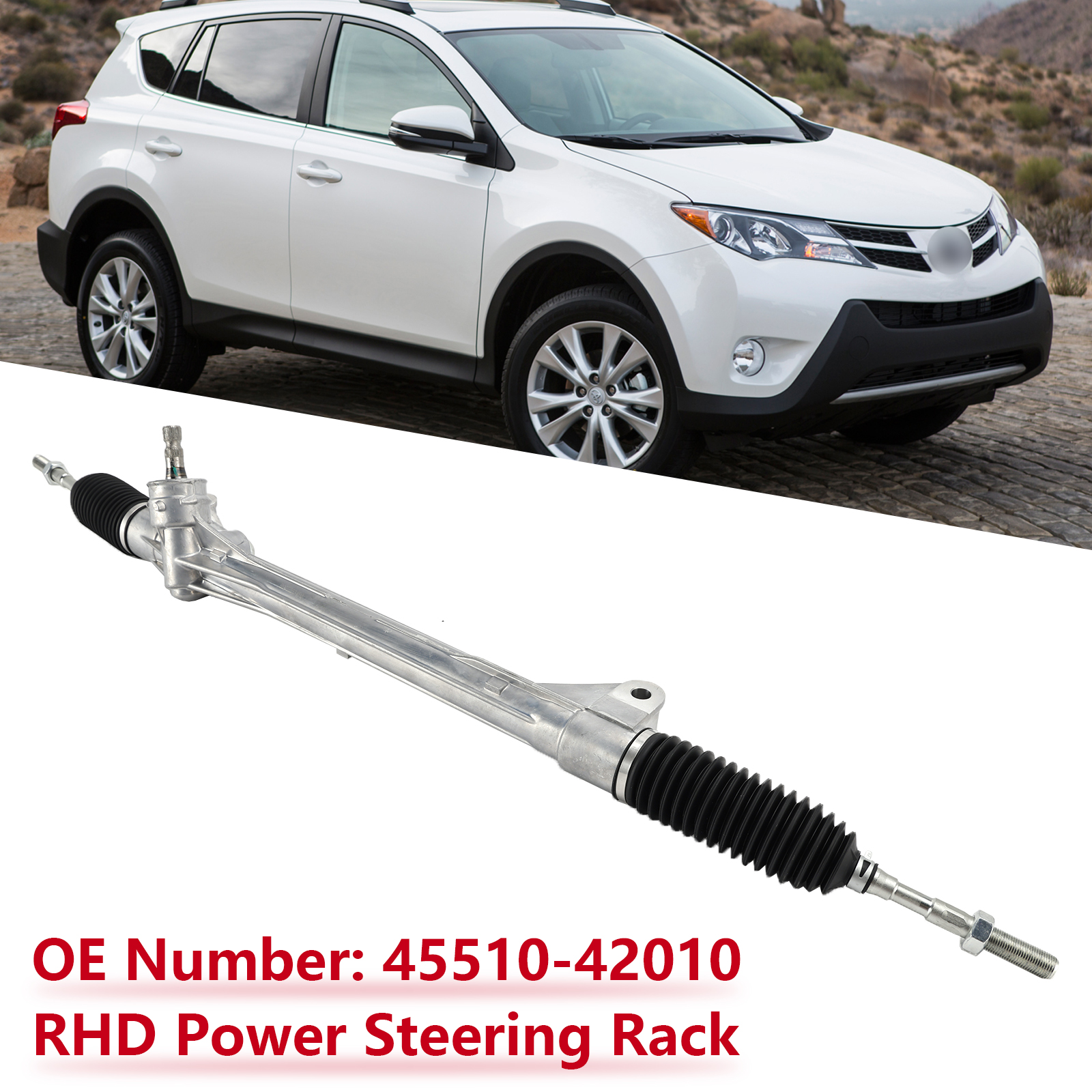 2005-2013 Toyota RAV4 MK3 AWD RHD Power Steering Rack 45510-42010 Generic 2005-2013 Toyota RAV4 MK3 AWD RHD Power Steering Rack 45510-42010 Generic