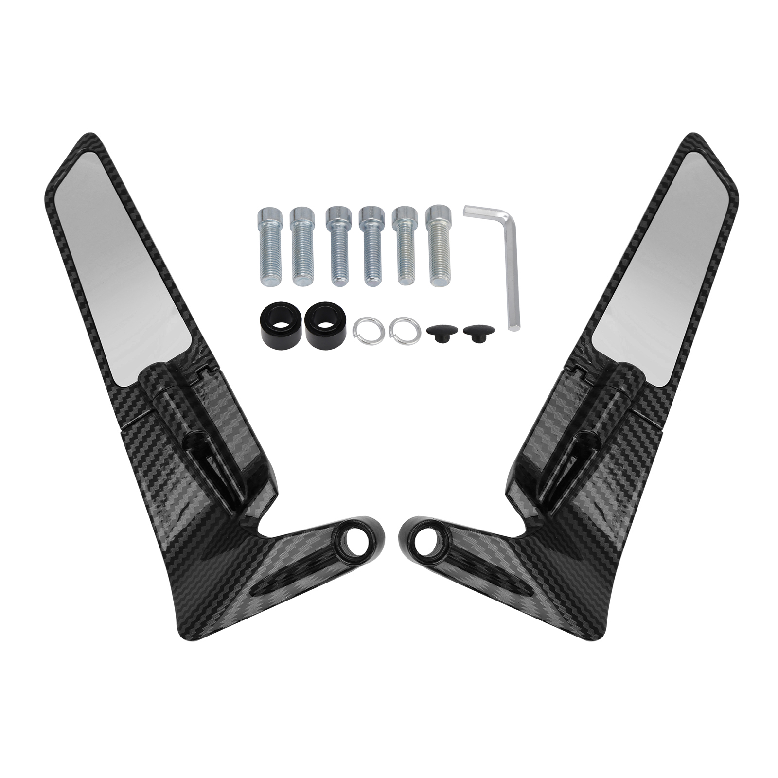 2013-2023 MV Agusta Brutale 800/ 1000/ RR Aluminum Pair Winglet Mirrors Generic