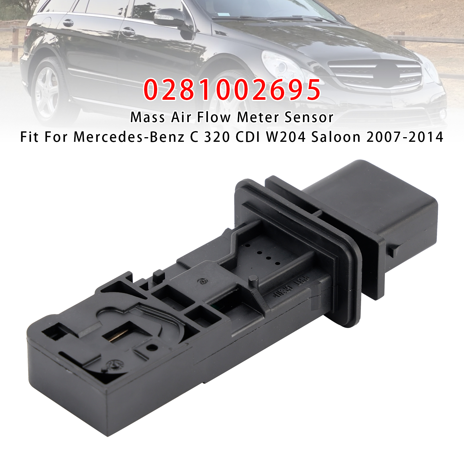 2005-2015 Mercedes E350 ML350 E320 R320 Mass Air Flow Meter Sensor 0281002695 Generic