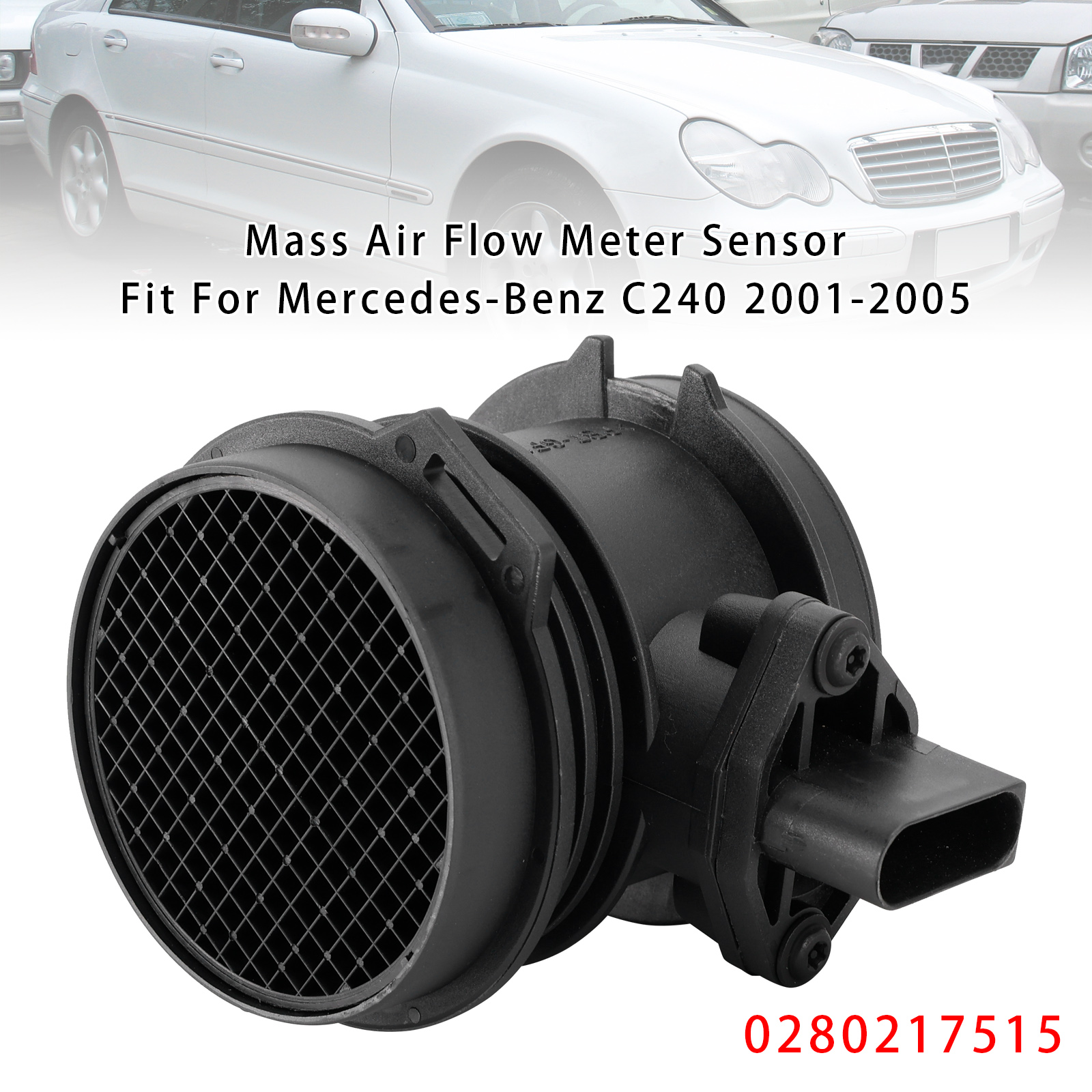1998-2005 Mercedes-Benz ML320 E320 C320 W208 Mass Air Flow Meter Sensor 0280217515 Generic 1998-2005 Mercedes-Benz ML320 E320 C320 W208 Mass Air Flow Meter Sensor 0280217515 Generic