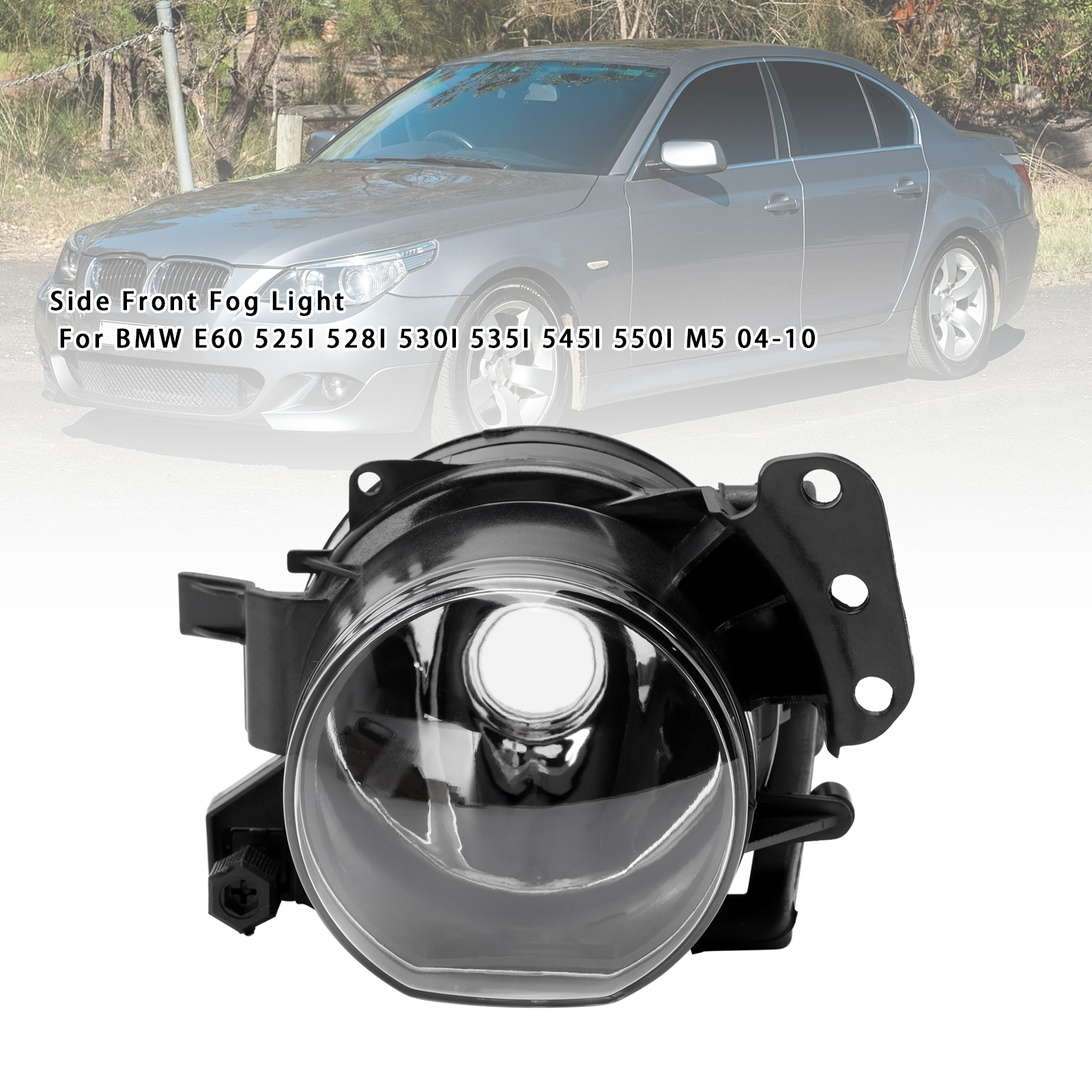 2004-2010 BMW E60 525I 528I 530I 535I 545I 550I M5 1X Left Fog Light 63177897187 Black Generic 2004-2010 BMW E60 525I 528I 530I 535I 545I 550I M5 1X Left Fog Light 63177897187 Black Generic