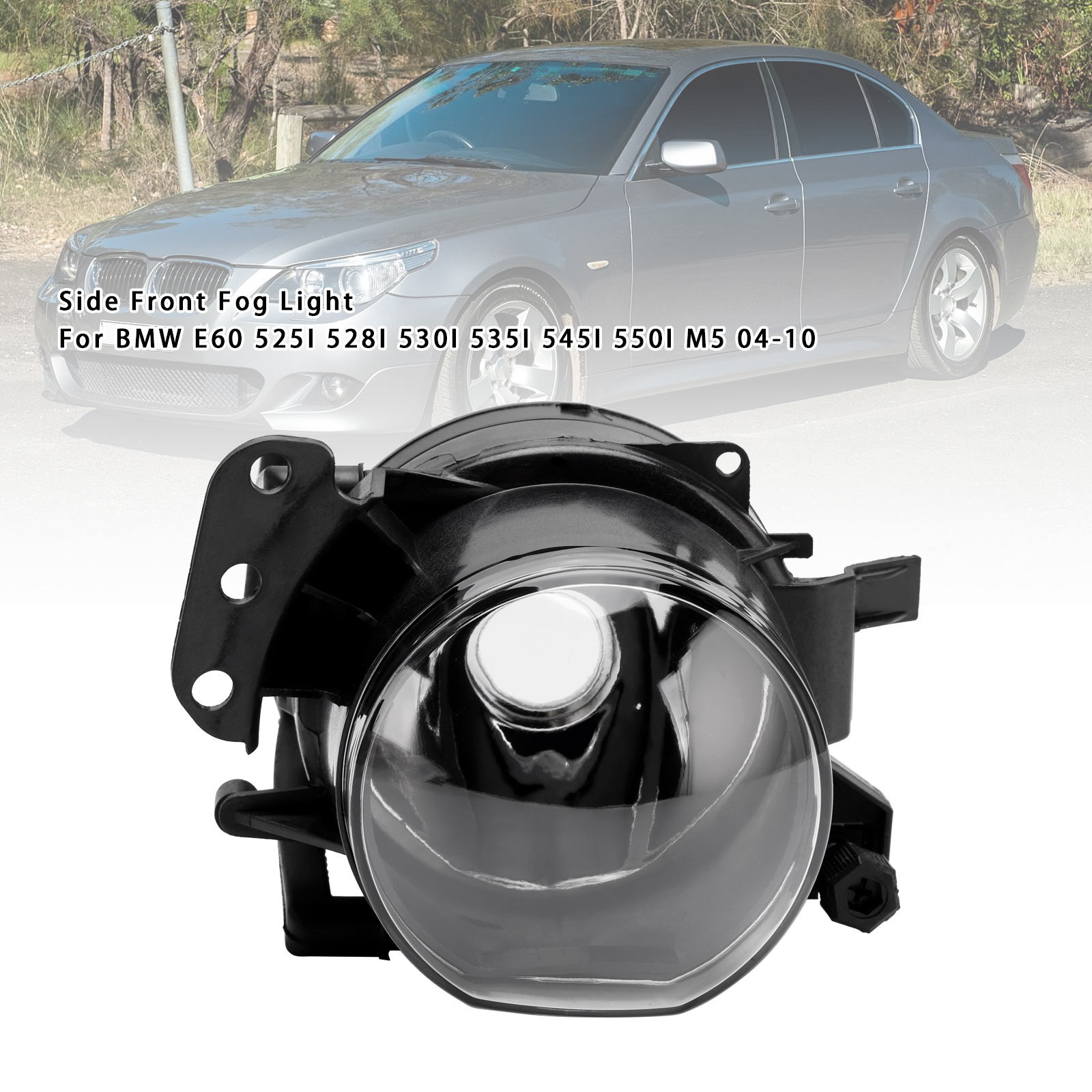 2004-2010 BMW E60 525I 528I 530I 535I 545I 550I M5 1X Right Fog Light 63177897188 Black Generic 2004-2010 BMW E60 525I 528I 530I 535I 545I 550I M5 1X Right Fog Light 63177897188 Black Generic