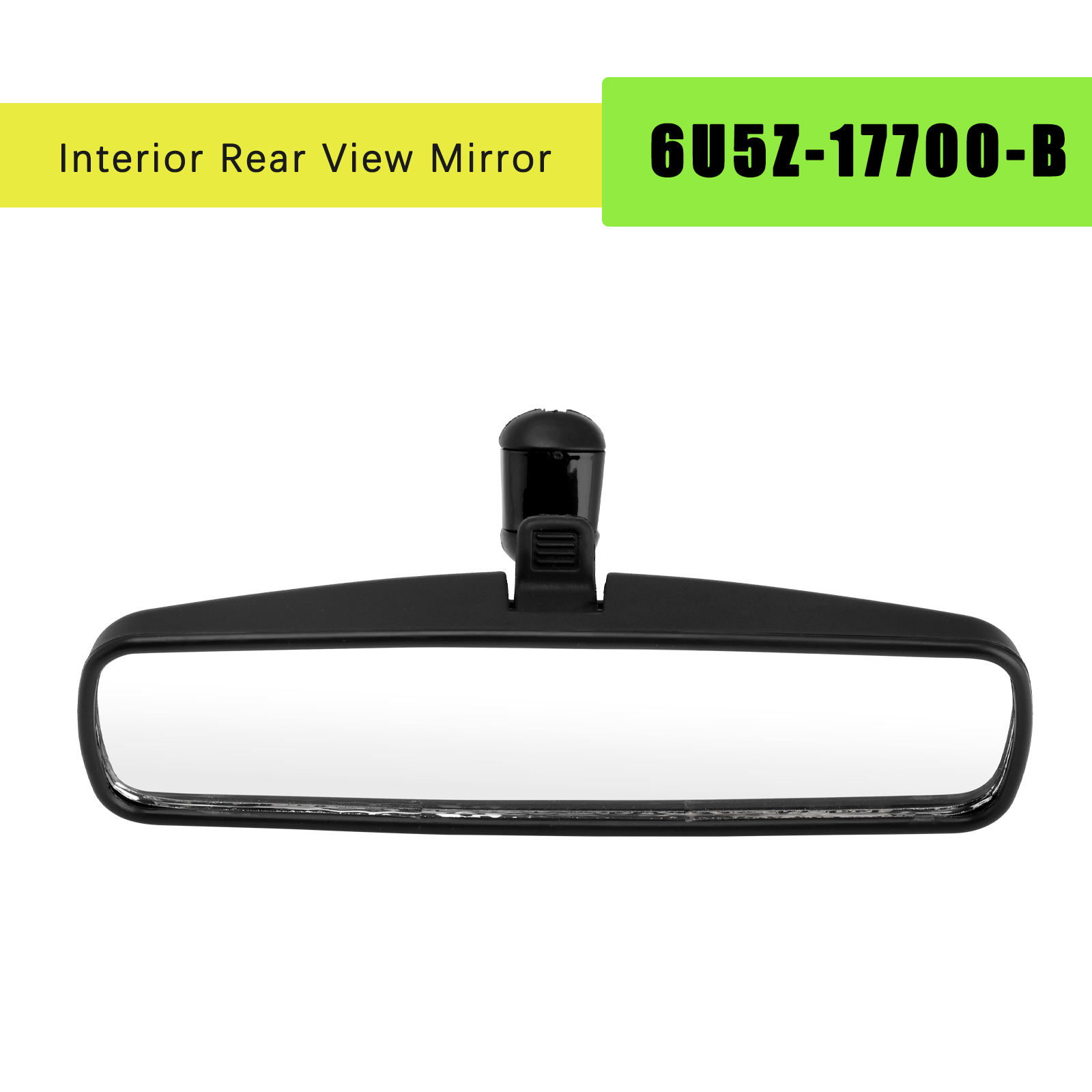 2005-2014 Ford Mustang Interior Rear View Mirror 6U5Z-17700-B Black Generic 2005-2014 Ford Mustang Interior Rear View Mirror 6U5Z-17700-B Black Generic