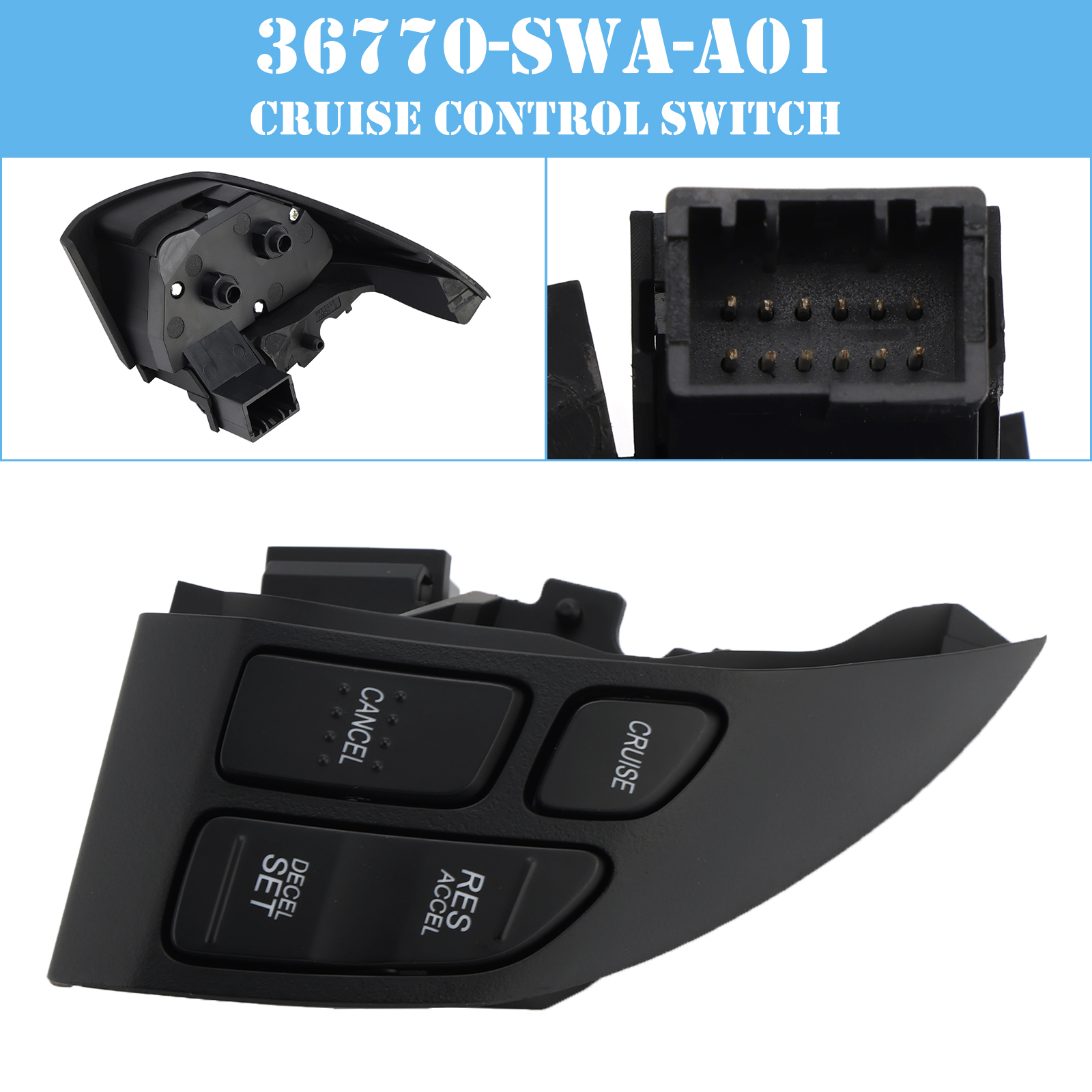 2007-2011 Honda CR-V Cruise Control Switch 36770-SWA-A01 Generic