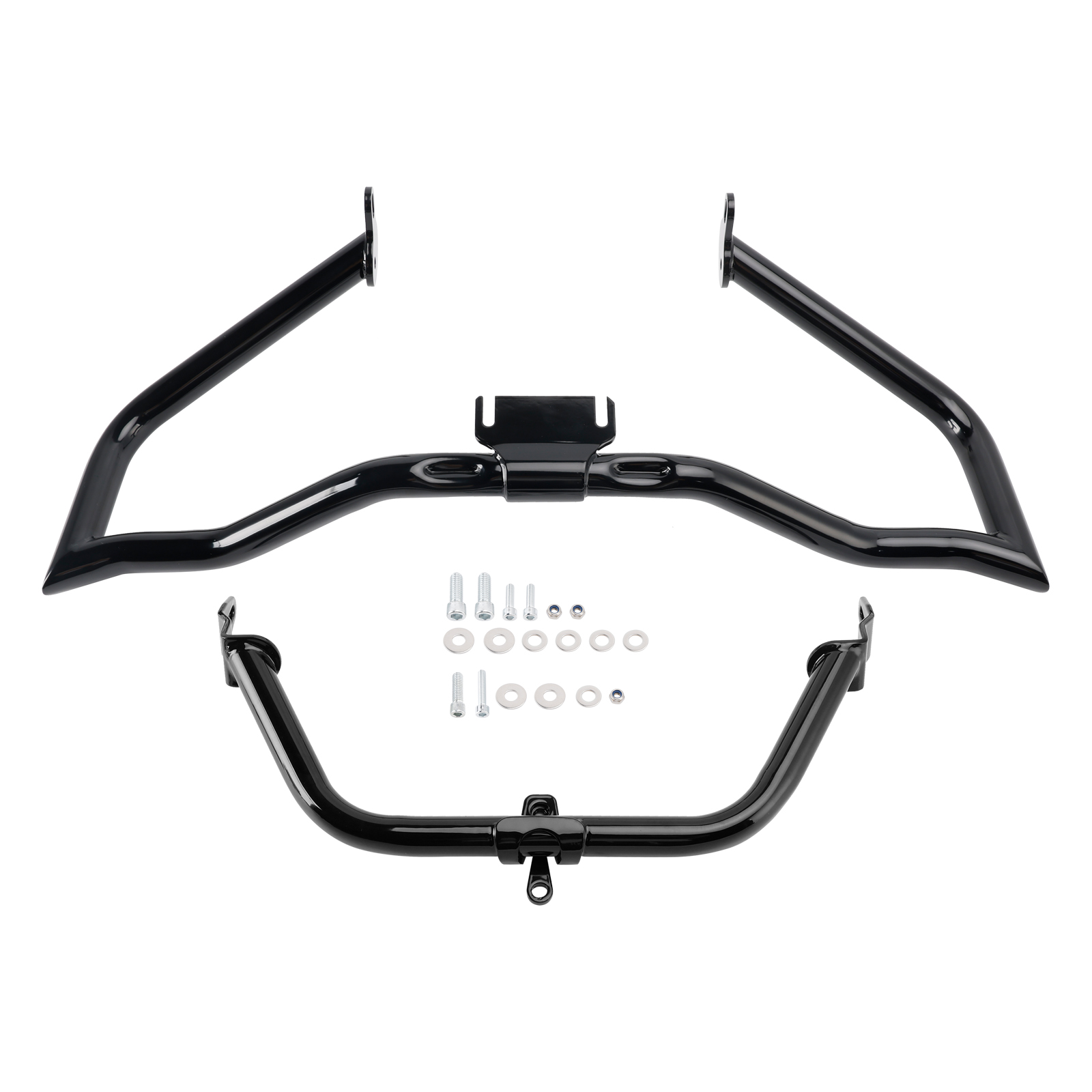 2014-2022 Touring Road Glide Engine Guard Crash Bar Frame Protector Bumper Steel BlackA Generic 2014-2022 Touring Road Glide Engine Guard Crash Bar Frame Protector Bumper Steel BlackA Generic