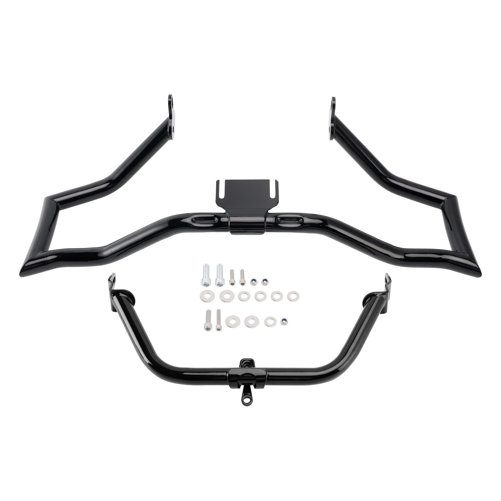 2014-2022 Touring Road Glide Engine Guard Crash Bar Frame Protector Bumper Steel Blackb Generic 2014-2022 Touring Road Glide Engine Guard Crash Bar Frame Protector Bumper Steel Blackb Generic
