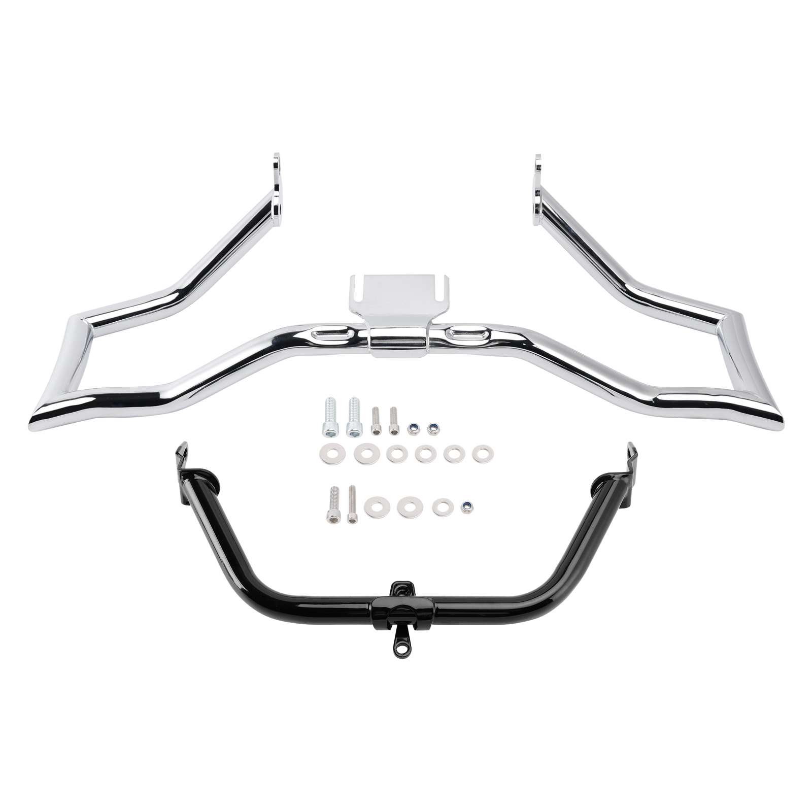 2014-2022 Touring Road Glide Engine Guard Crash Bar Frame Protector Bumper Steel Chromea Generic 2014-2022 Touring Road Glide Engine Guard Crash Bar Frame Protector Bumper Steel Chromea Generic
