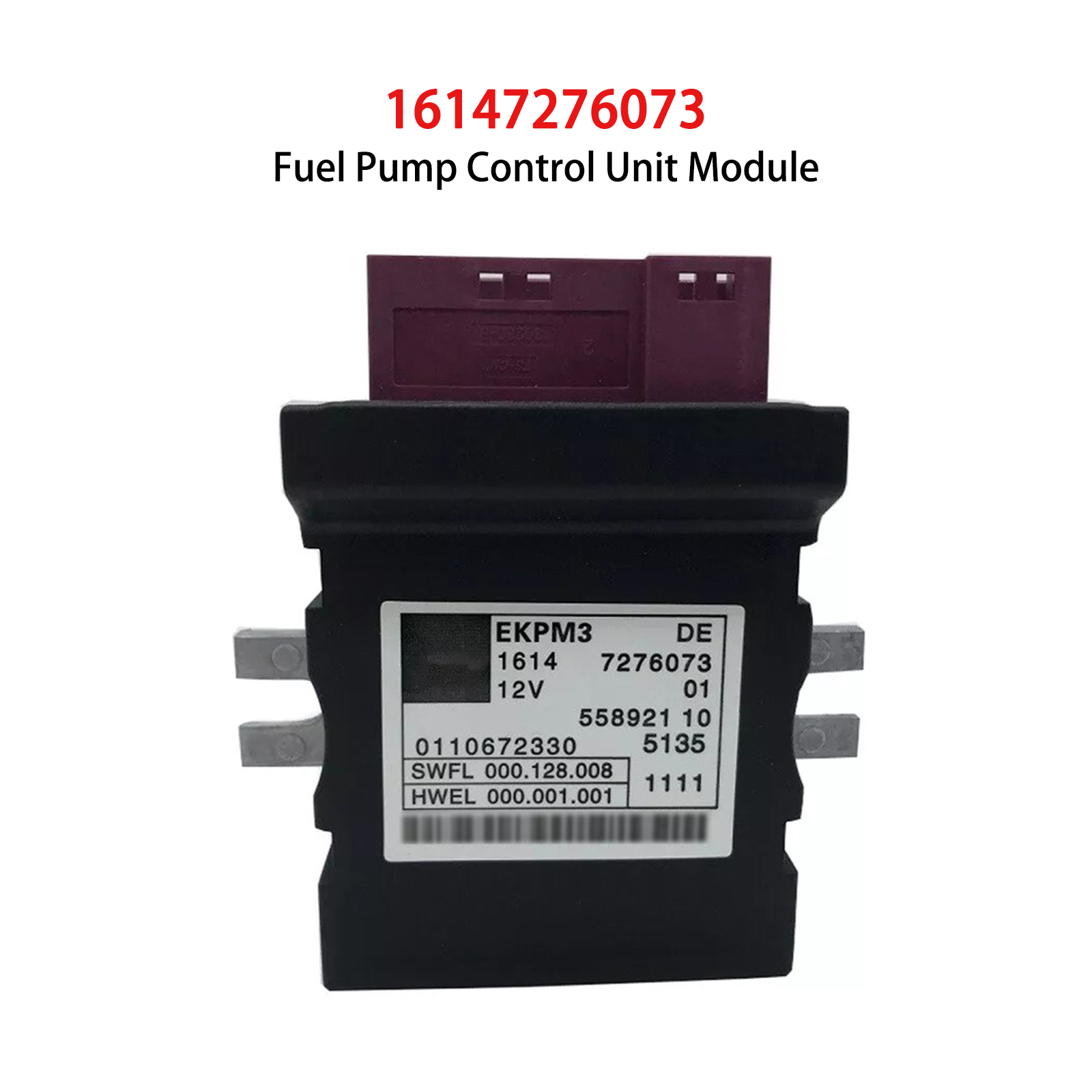 Fuel Pump Control Module for BMW 5 7 Series F01 F02 F07 2007-2019 16147276073 Fuel Pump Control Module for BMW 5 7 Series F01 F02 F07 2007-2019 16147276073