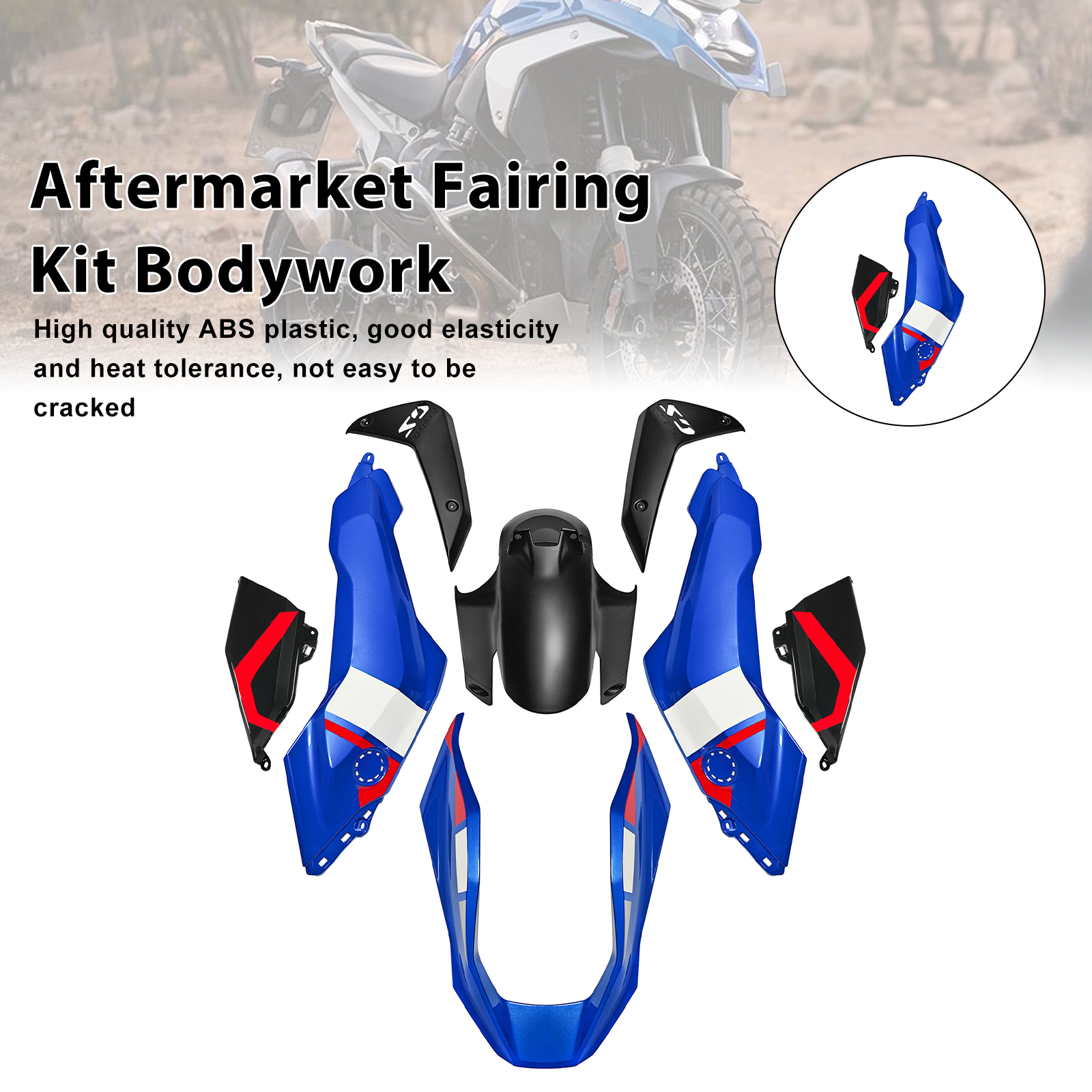 2024-2025 BMW R1300GS Injection ABS Plastic Bodywork Fairing Kit #009 Generic 2024-2025 BMW R1300GS Injection ABS Plastic Bodywork Fairing Kit #009 Generic
