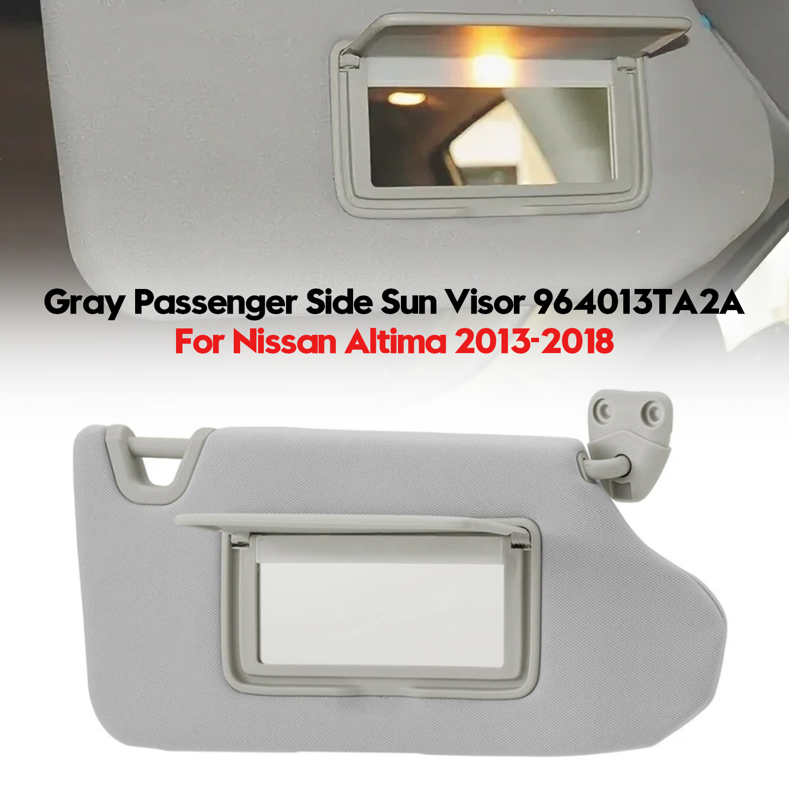 2013-2018 NISSAN Altima Gray Right Side Sun Visor 964003TA2A Generic 2013-2018 NISSAN Altima Gray Right Side Sun Visor 964003TA2A Generic
