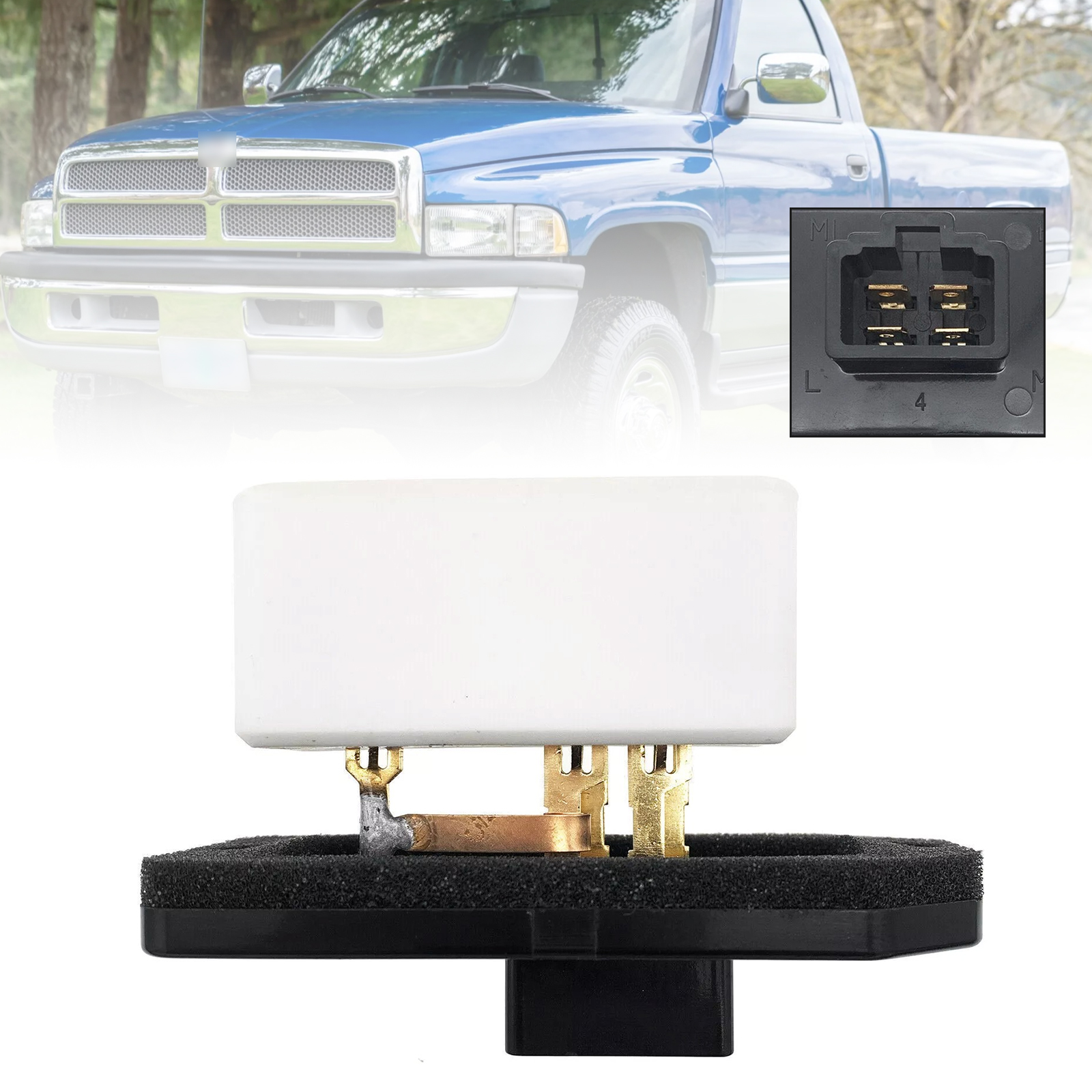 1994-2009 Dodge Ram 1500/2500/3500 Fan Blower Motor Resistor Heater Relay 4720278 Generic 1994-2009 Dodge Ram 1500/2500/3500 Fan Blower Motor Resistor Heater Relay 4720278 Generic