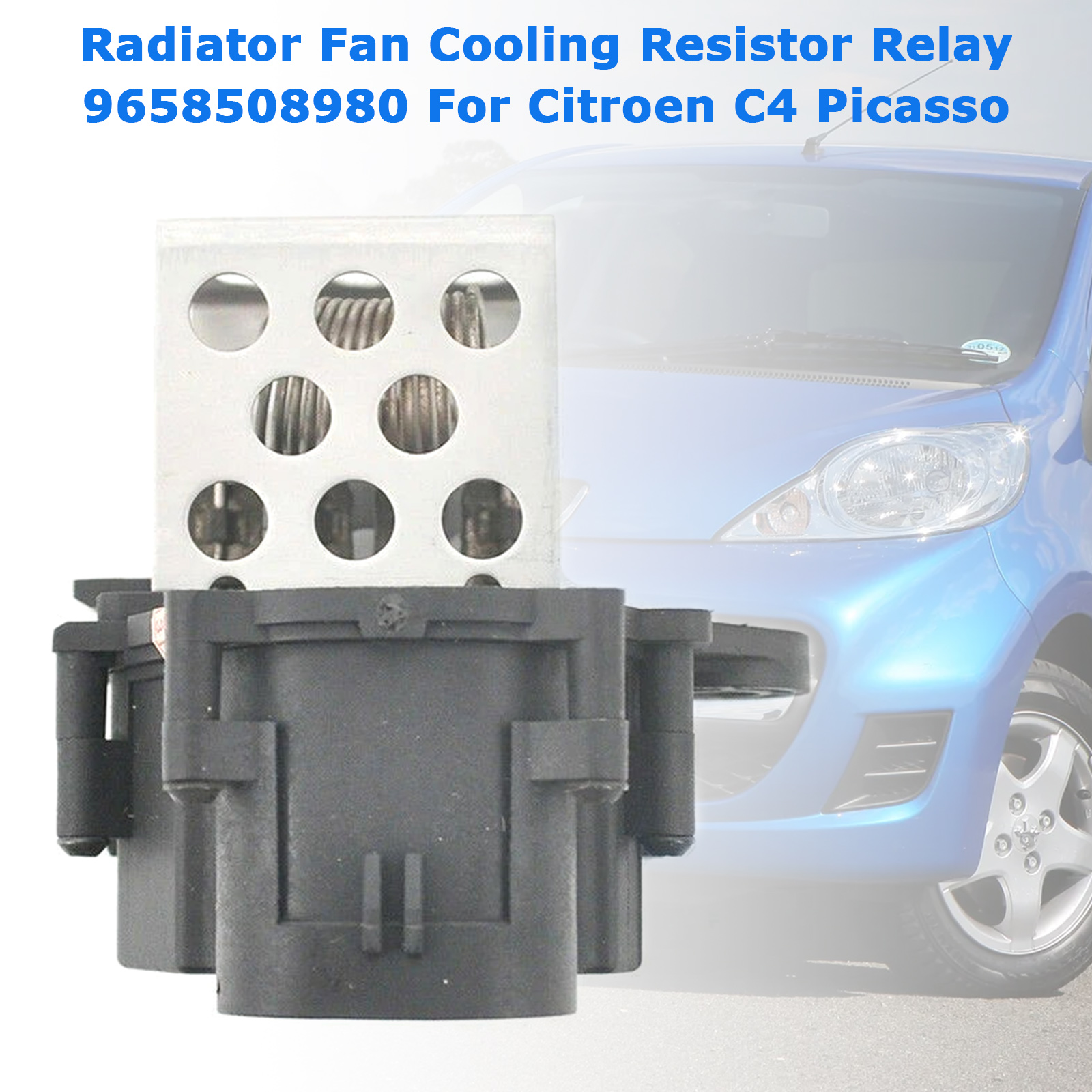 2001- CITROEN PEUGEOT 207 Radiator Fan Cooling Resistor Relay 9658508980 Generic