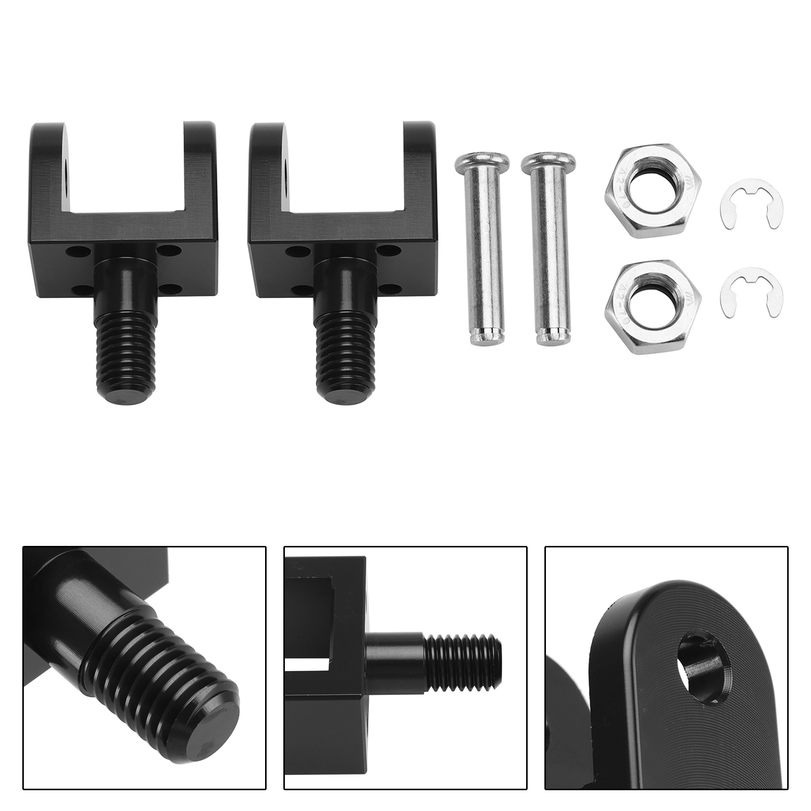 Black Foot Pegs Mounting Bracket fit for Sur Ron Light Bee X/S Segway X160 X260 Black Foot Pegs Mounting Bracket fit for Sur Ron Light Bee X/S Segway X160 X260