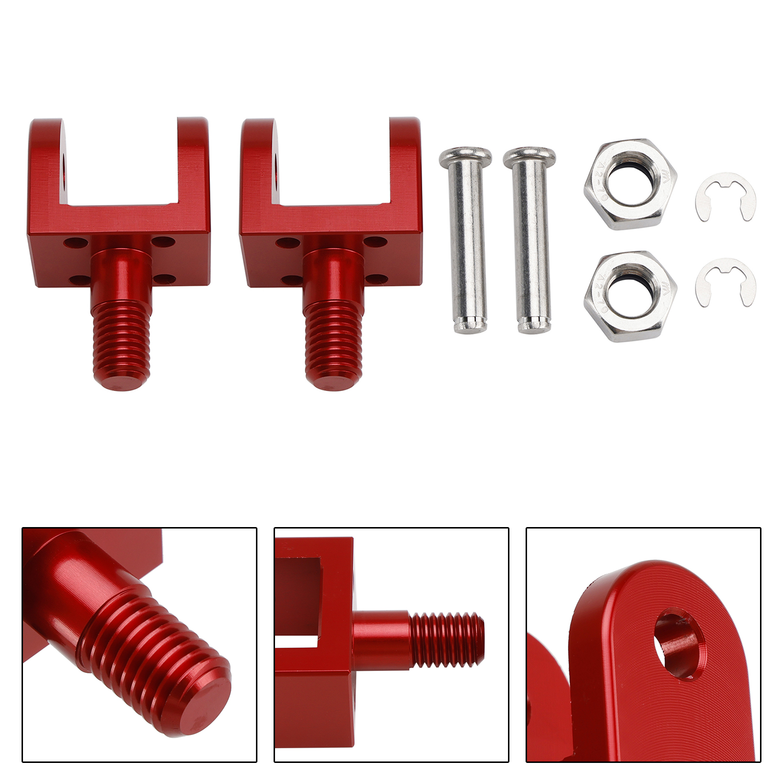 Red Foot Pegs Mounting Bracket fit for Sur Ron Light Bee X/S Segway X160 X260