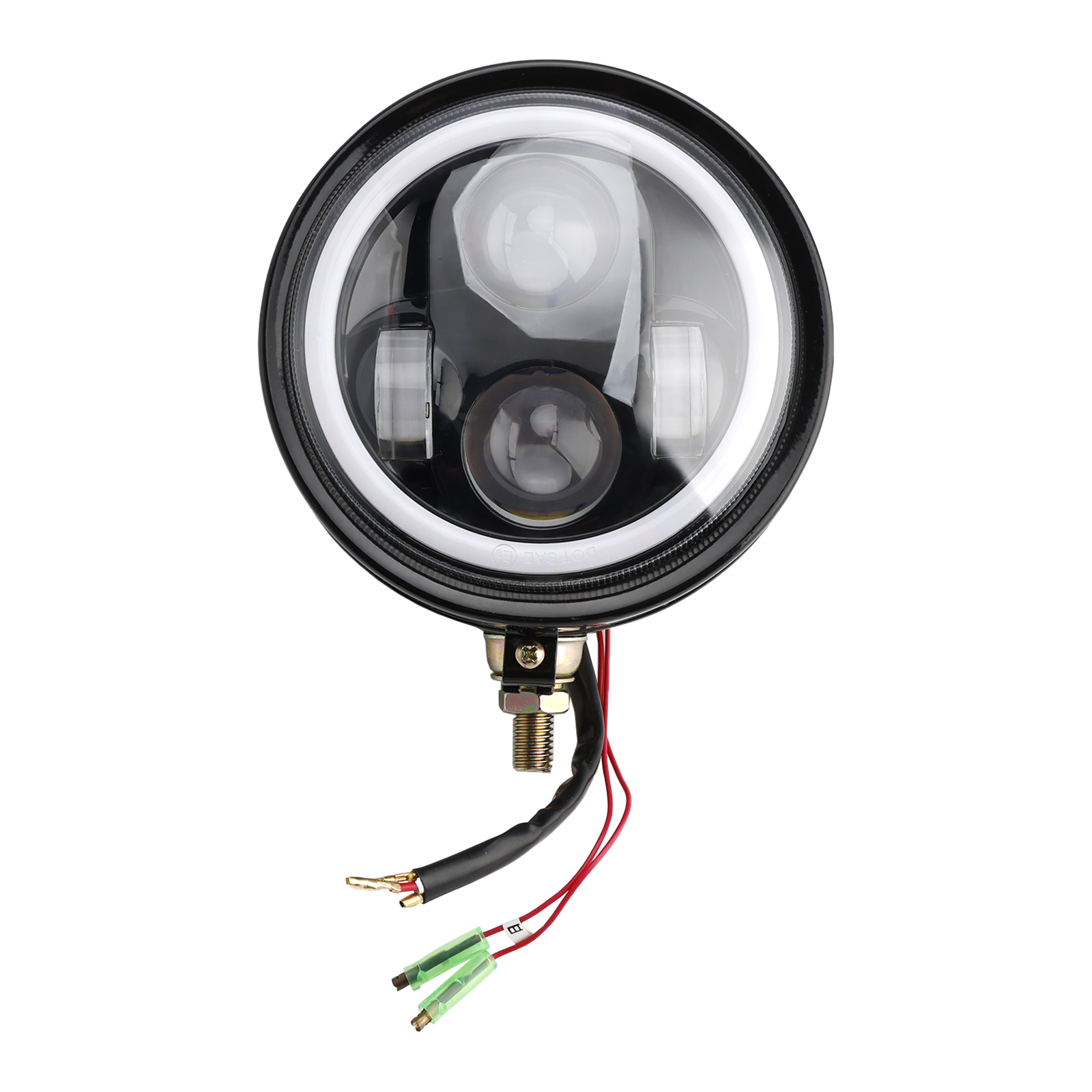 4-Bulbs Beam Headlight Fog Lamp Custom Fits For Racer Bobber Chopper