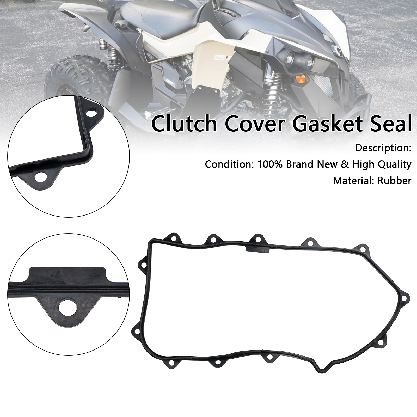 2007-2024 Outlander Max L Max/ 570/ 500/ 450 Clutch Cover Gasket Seal 420430126 Generic