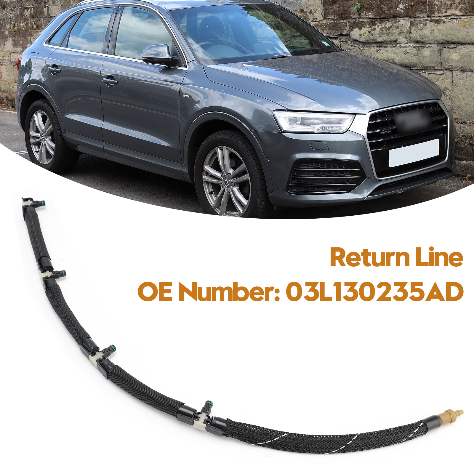 2010-2014 VW PASSAT Variant (365) 2.0 TDI Return Line Leak Oil Hose Leak Fuel 03L130235AD Generic 2010-2014 VW PASSAT Variant (365) 2.0 TDI Return Line Leak Oil Hose Leak Fuel 03L130235AD Generic
