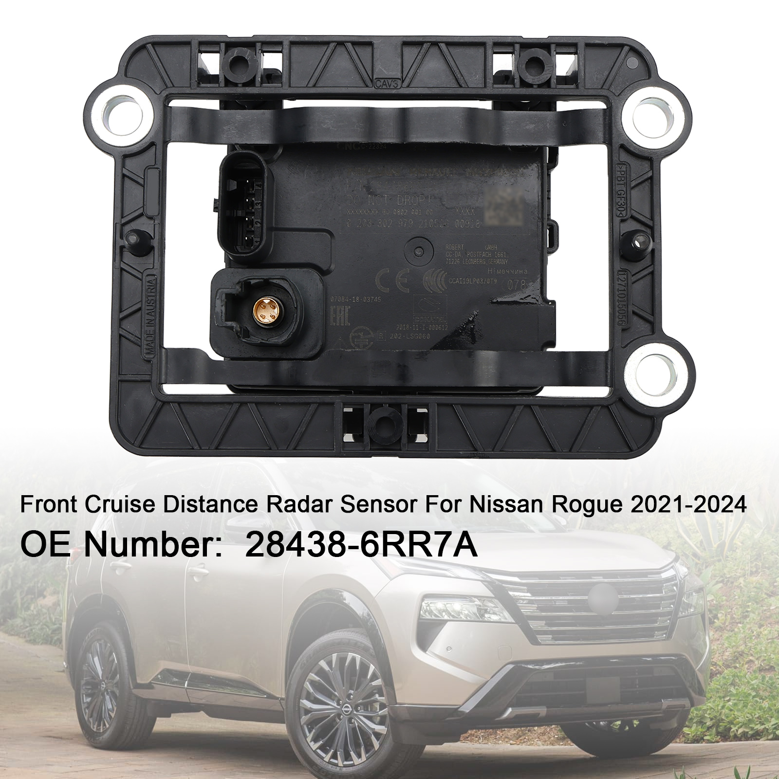 2021-2024 Nissan Rogue Front Cruise Distance Radar Sensor 28438-6RR7A Generic 2021-2024 Nissan Rogue Front Cruise Distance Radar Sensor 28438-6RR7A Generic