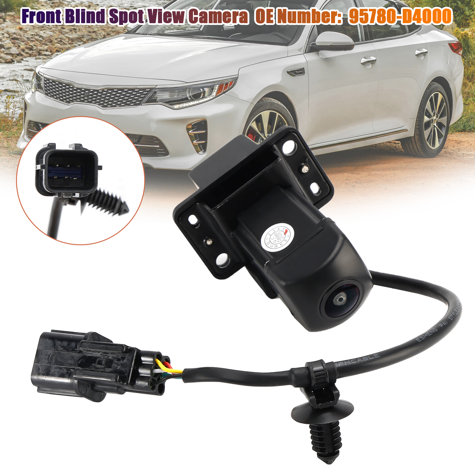 2016-2018 Kia Optima Front Blind Spot View Camera 95780-D4000 Generic 2016-2018 Kia Optima Front Blind Spot View Camera 95780-D4000 Generic