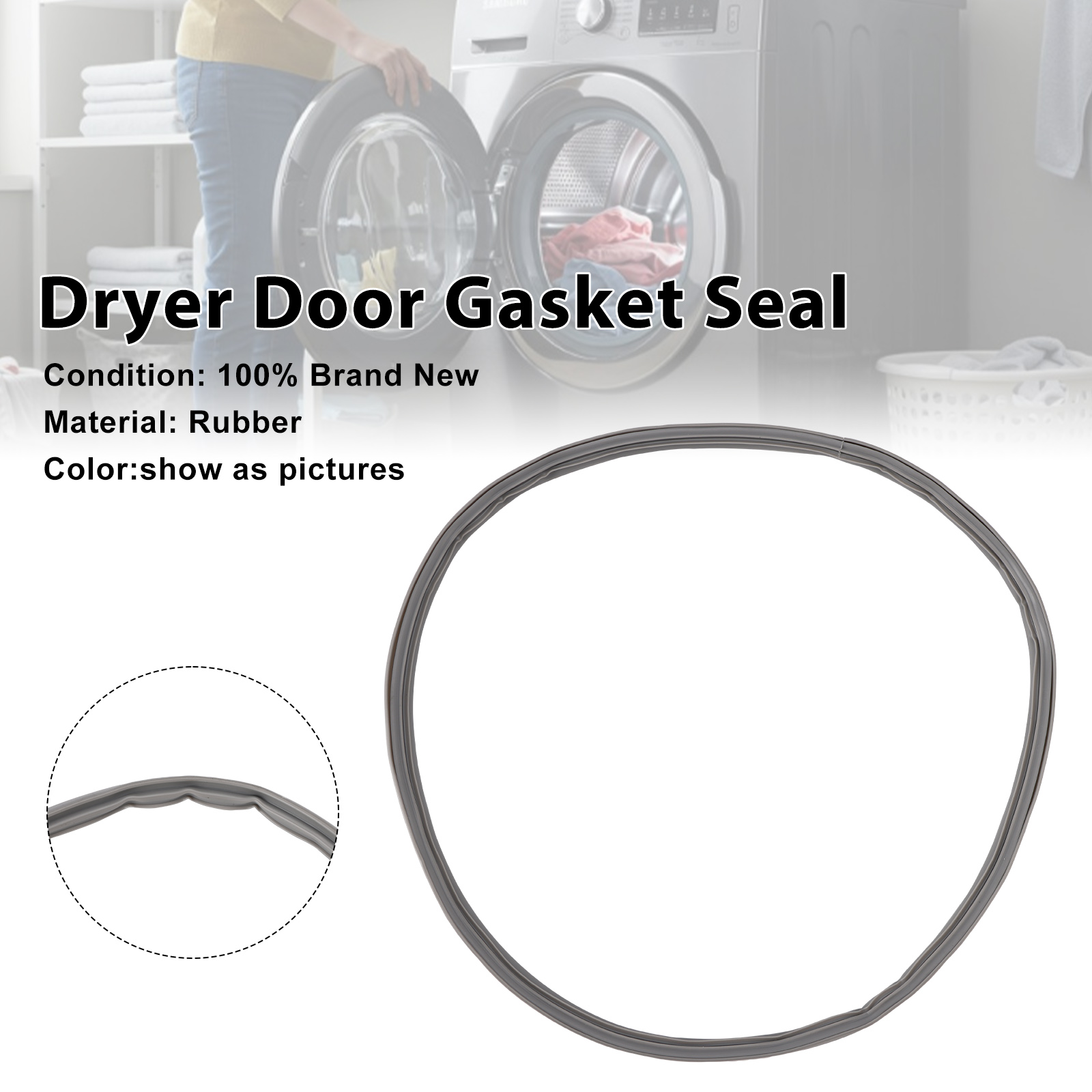 Dryer Door Gasket Seal DC62-00262A For Samsung Dryers Dryer Door Gasket Seal DC62-00262A For Samsung Dryers