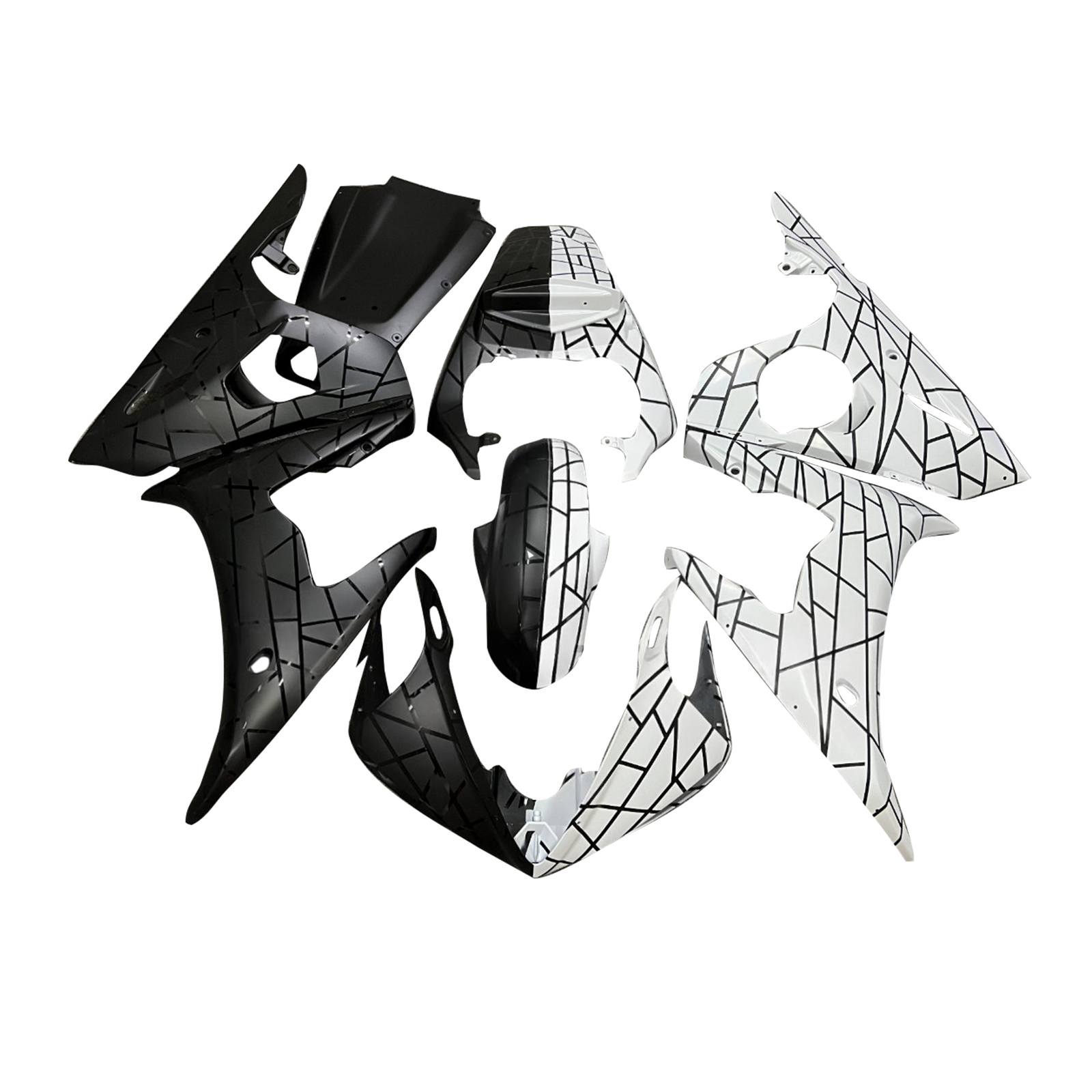 Yamaha YZF-R6 2003-2004 R6S 2006-2009 Fairing Kit Bodywork Plastic ABS Generic#170