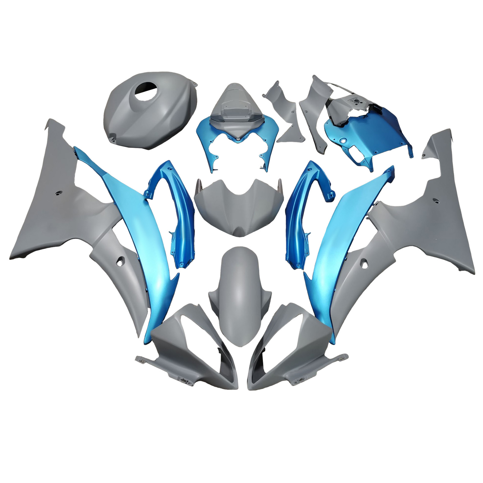 Yamaha YZFR6 YZF-R6 2008-2016 Fairing Kit Bodywork Plastic ABS Generic#309
