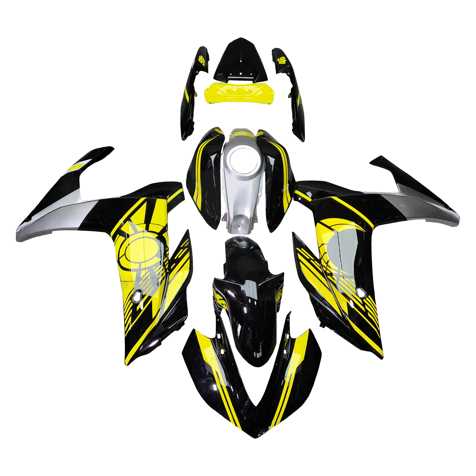 Yamaha YZF-R3 2014-2018 R25 2015-2017 Fairing Kit Bodywork Plastic ABS Generic#178