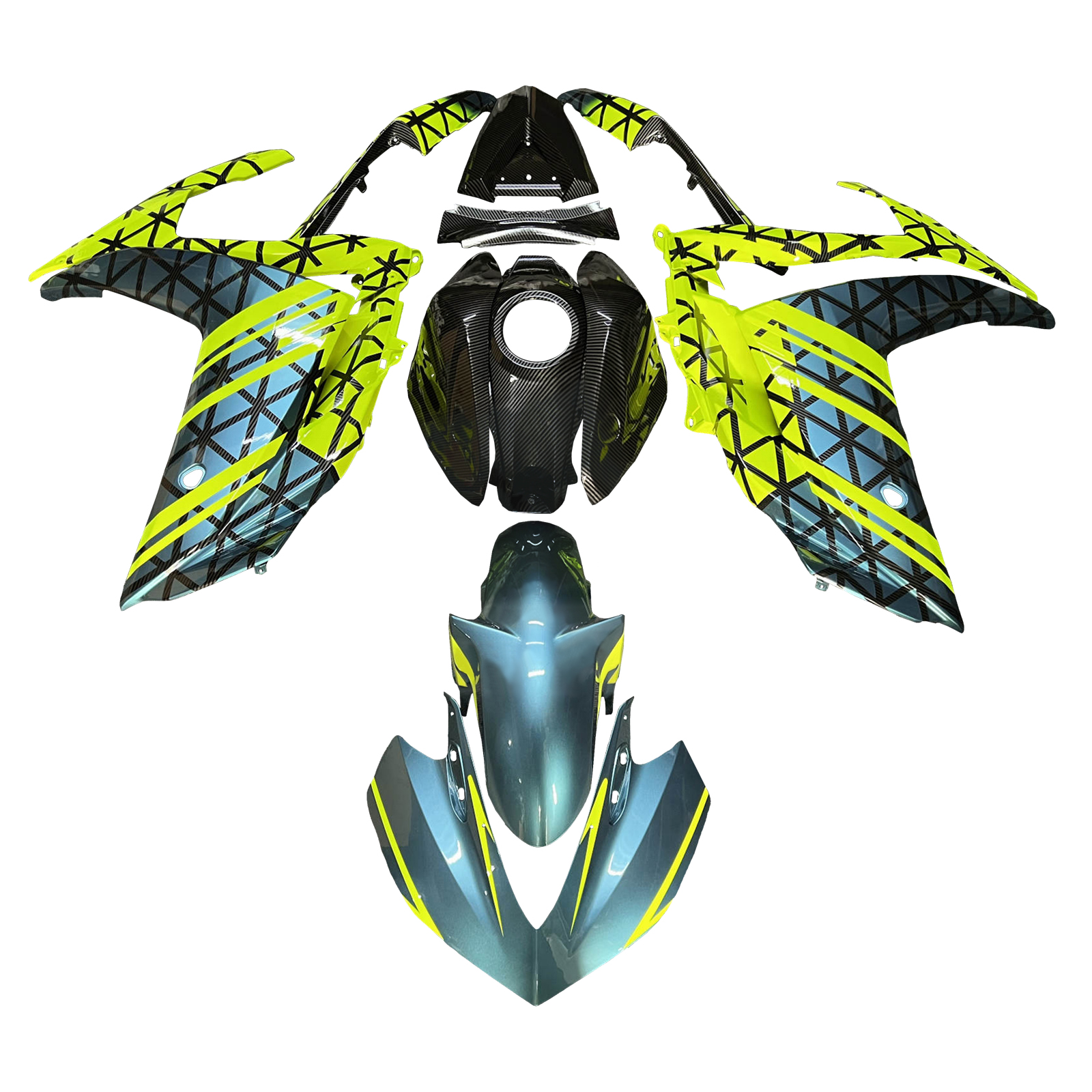 Yamaha YZF-R3 2014-2018 R25 2015-2017 Fairing Kit Bodywork Plastic ABS Generic#186