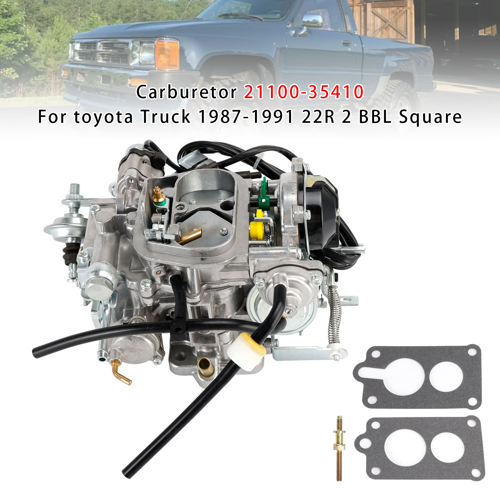 1988-1990 Toyota Pickup Trucks 22R 2 BBL Square Carburetor 21100-35410 Generic