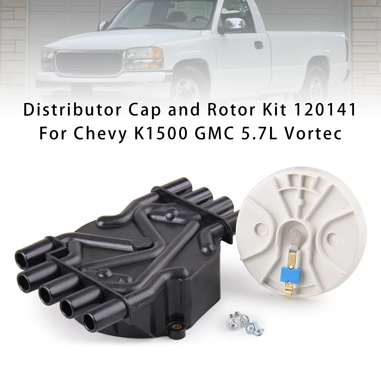 1996-2002 Chevrolet P30 Tahoe W3500 W4500 Distributor Cap and Rotor Kit 120141