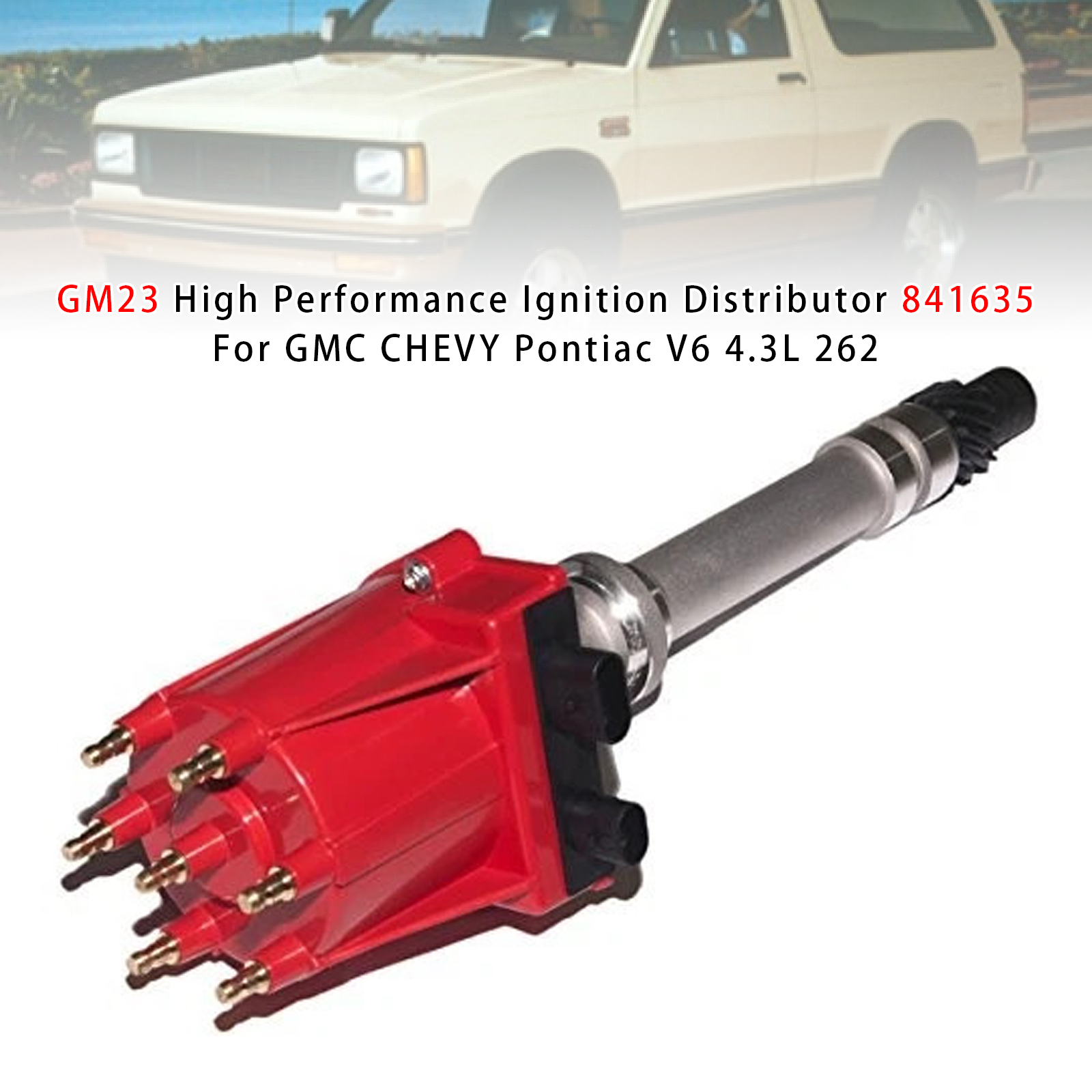 1985-1995 GMC CHEVY Pontiac V6 4.3L GM23 High Performance Ignition Distributor 841635 Generic