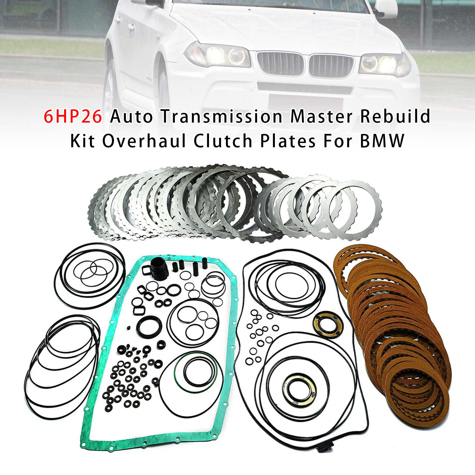 BMW X3 X6 3.0L X5 2.0L Auto Transmission Master Rebuild Kit Overhaul Clutch Plates 6HP26 Generic