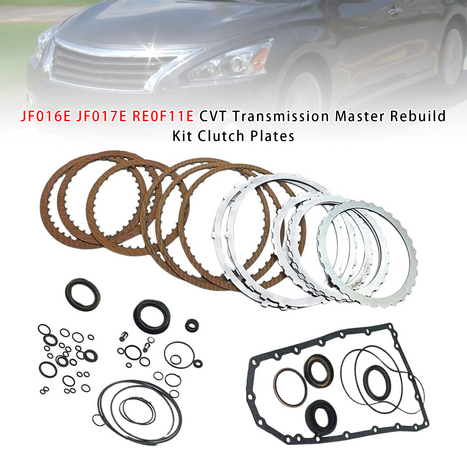 2014- MURANO L4 2.5L V6 3.5L CVT Transmission Master Rebuild Kit Clutch Plates JF016E JF017E RE0F11E Generic