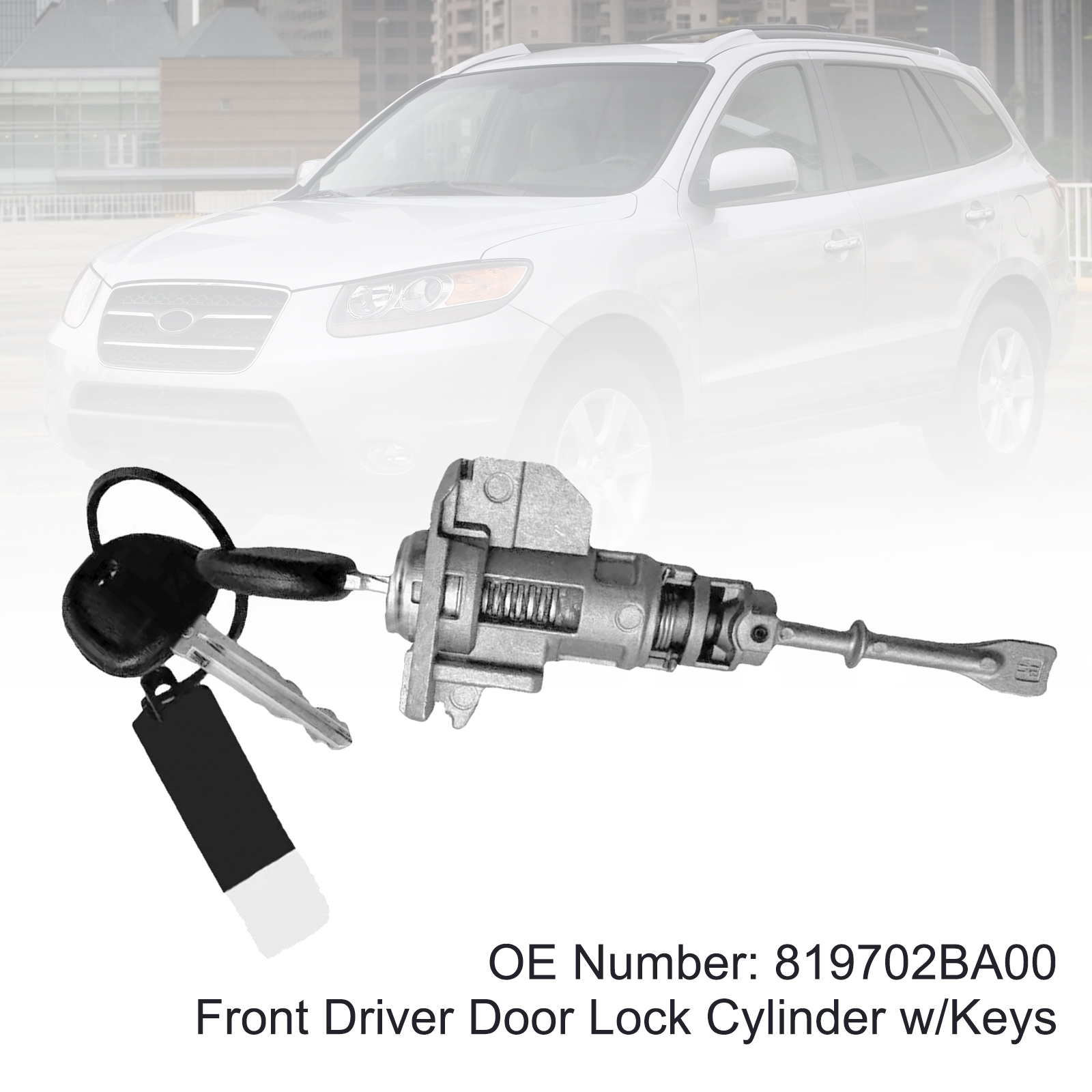 2007-2010 Hyundai Santa Fe Front Driver Door Lock Cylinder w/Keys 819702BA00 Generic