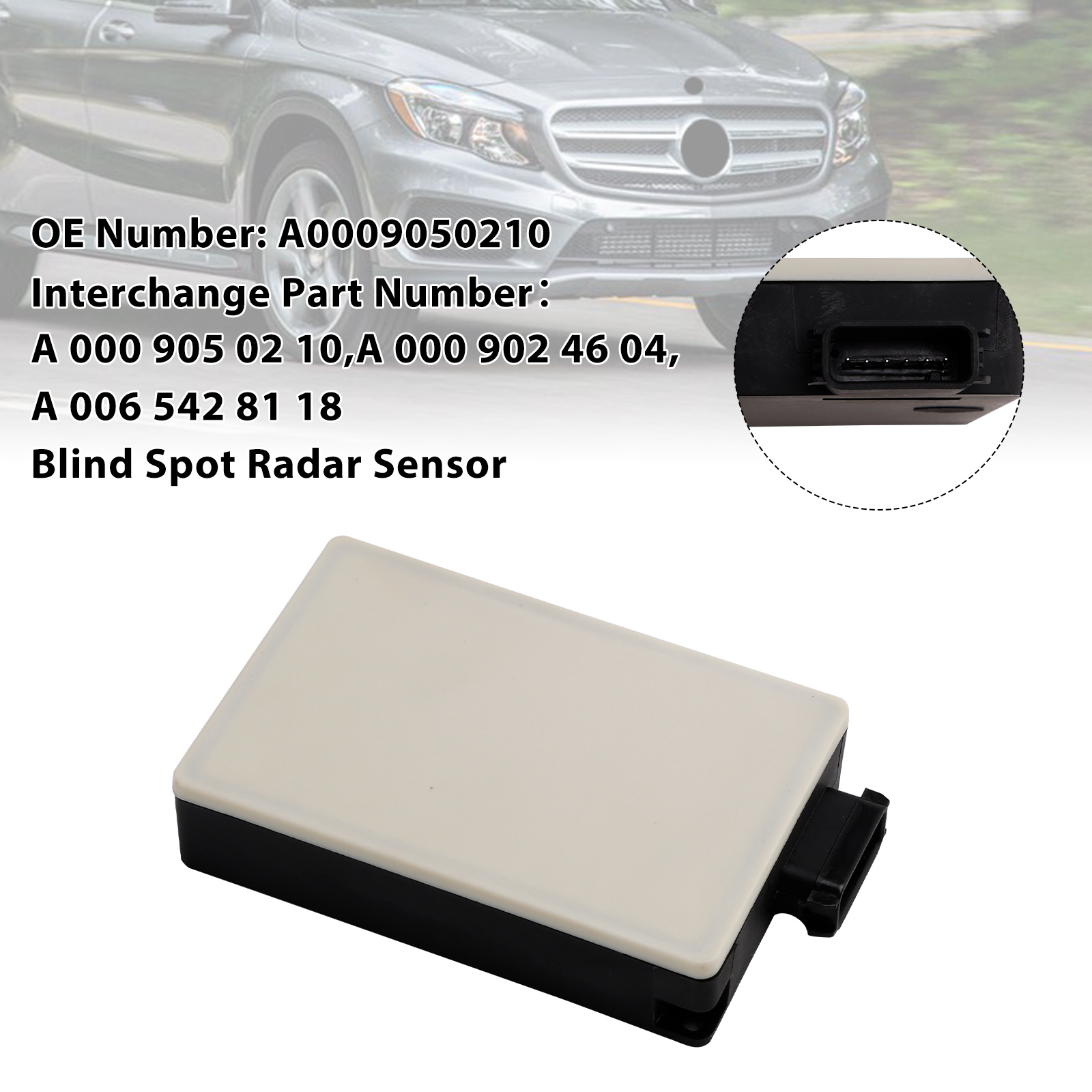 2015-2019 Mercedes-Benz GLE GLS Blind Spot Radar Sensor A0009050210 Generic
