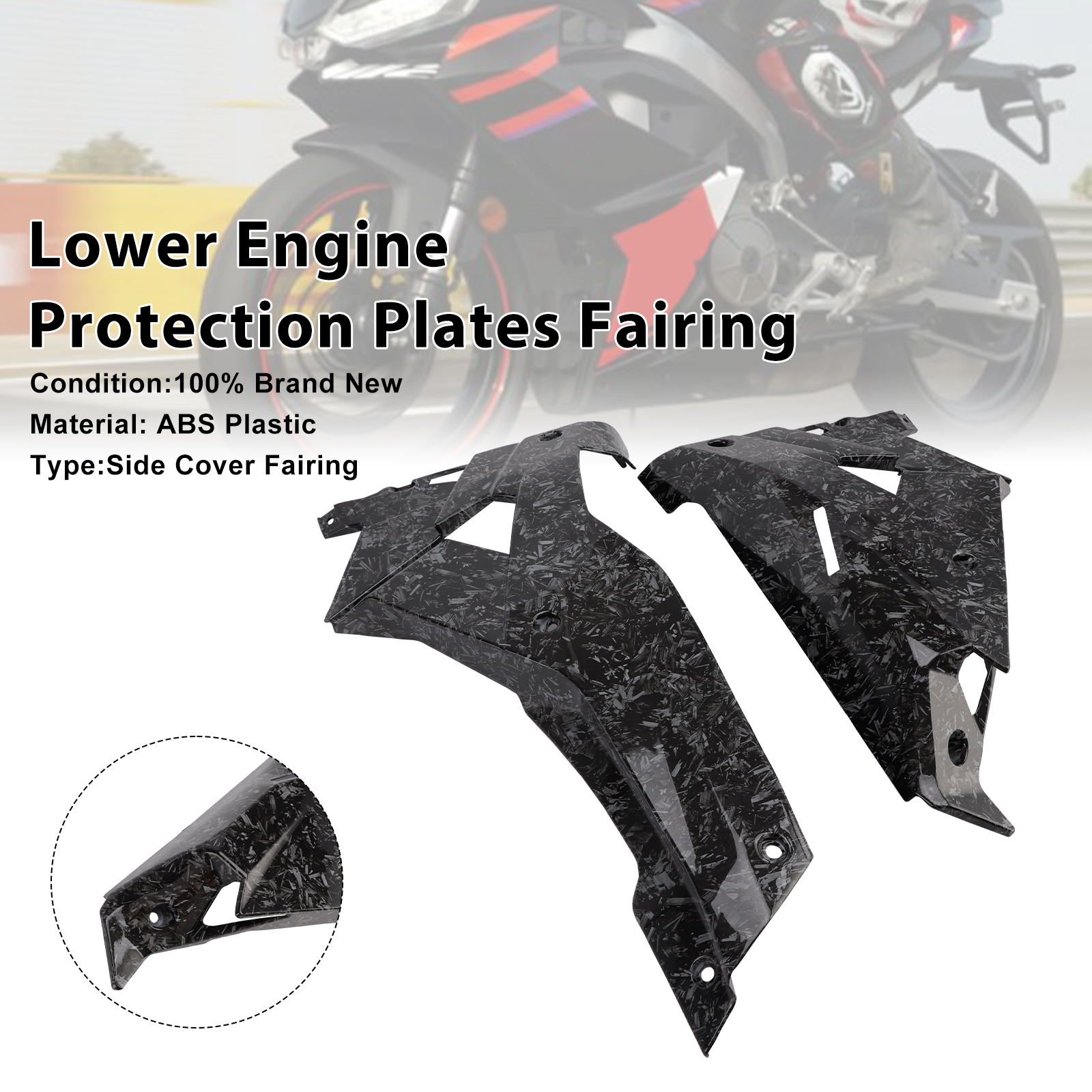 2024-2025 Aprilia RS457 Lower Engine Protection Plates Fairing Forge Generic
