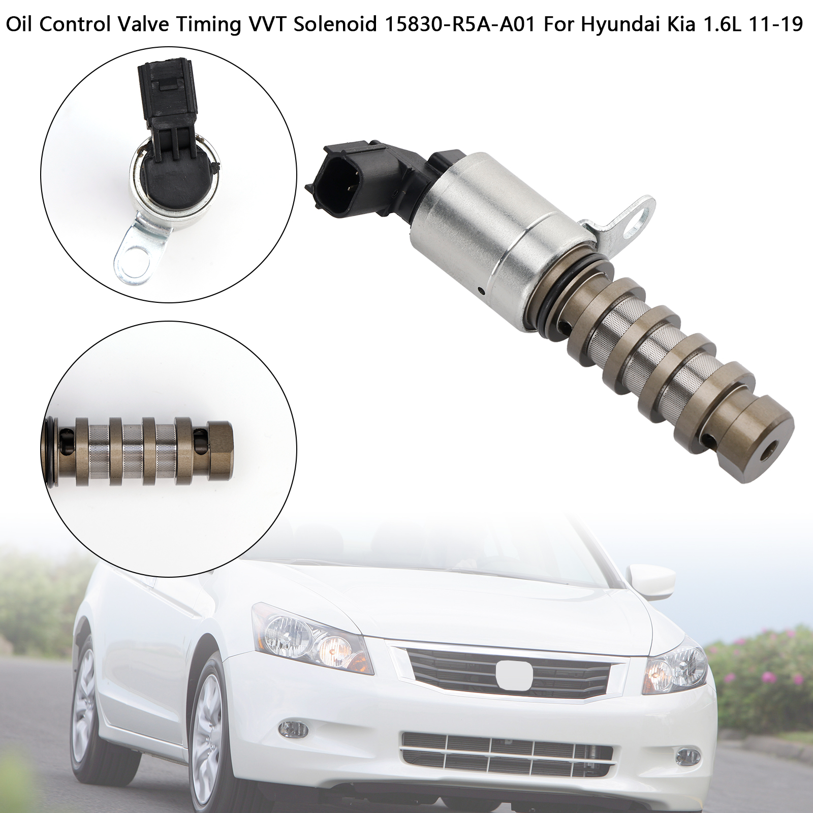 2008-2012 Honda Accord ALL 2.4L L4 Oil Control Valve Timing VVT Solenoid 15830-R5A-A01 Generic