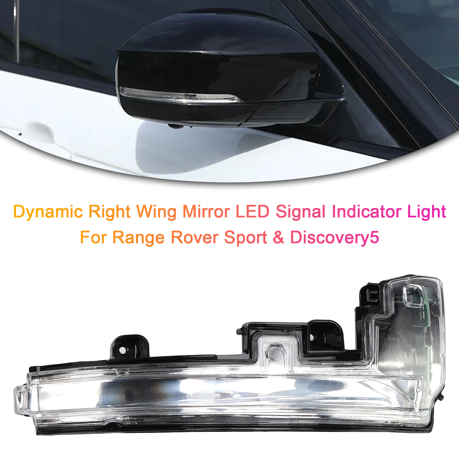 2014-2016 Land Rover Discovery 4 IV LR4 facelifted/LCI (L319) Dynamic Right Wing Mirror LED Signal Indicator Light LR027945 Generic