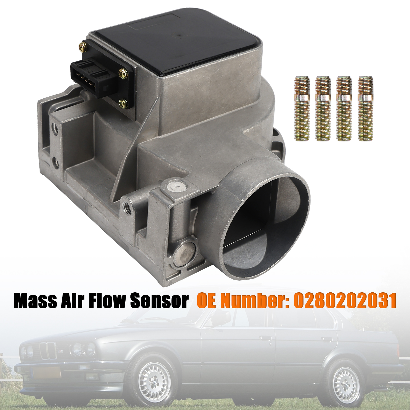 1983-1987 BMW E28 520i E30 320i 323i M20 Mass Air Flow Sensor 0280202031 Generic