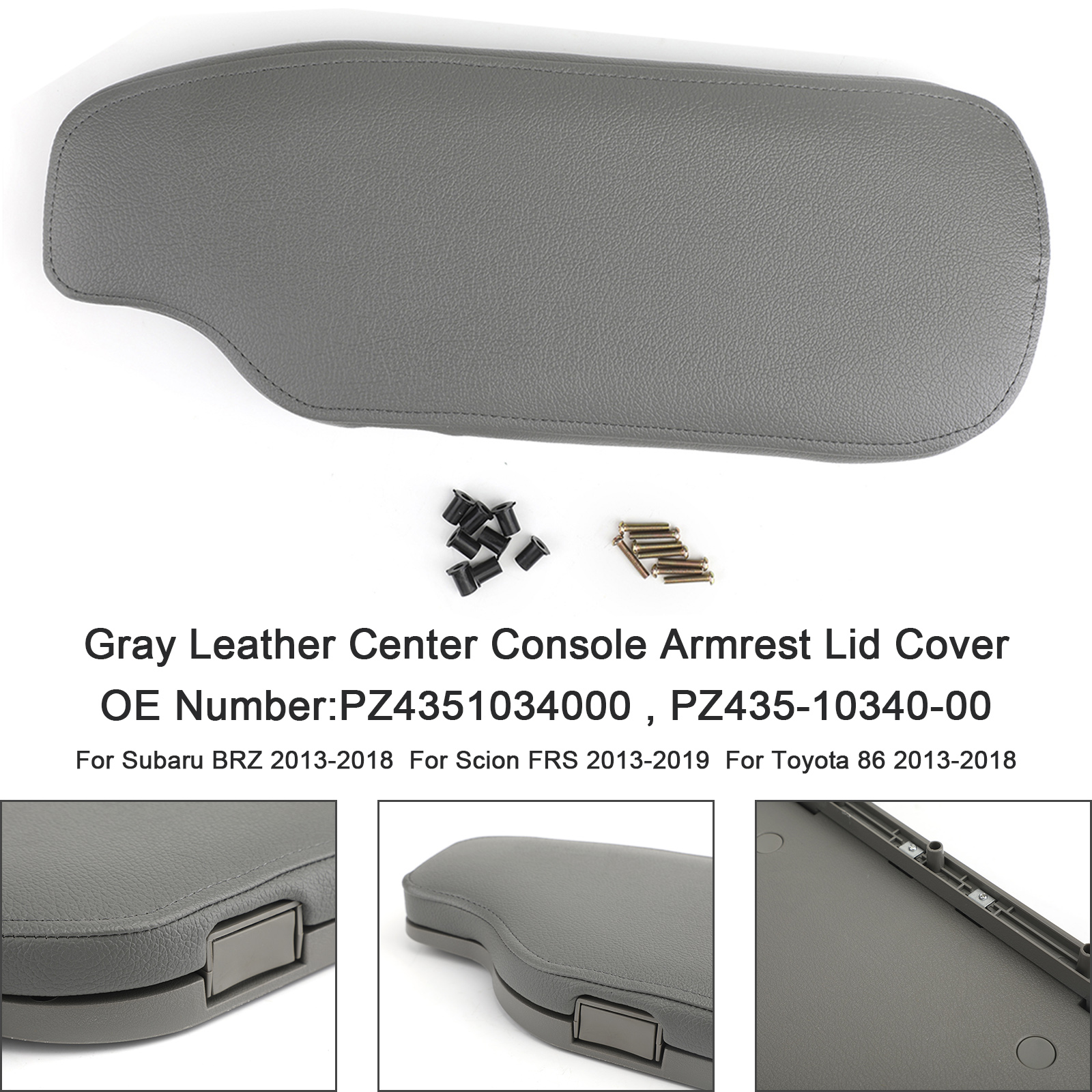 2013-2019 Scion FRS Console Armrest lid Gray PZ4351034000 Generic