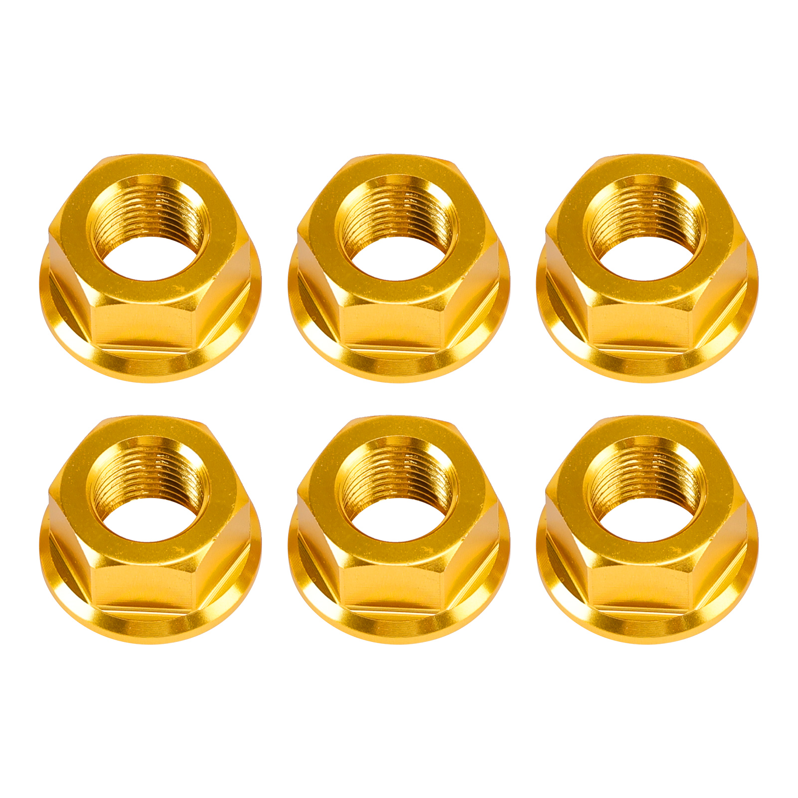 2016-2024 Ducati Diavel 1260 XDiavel Rear Sprocket Carrrier Flange Nuts Set M10x1.0 Gold Generic