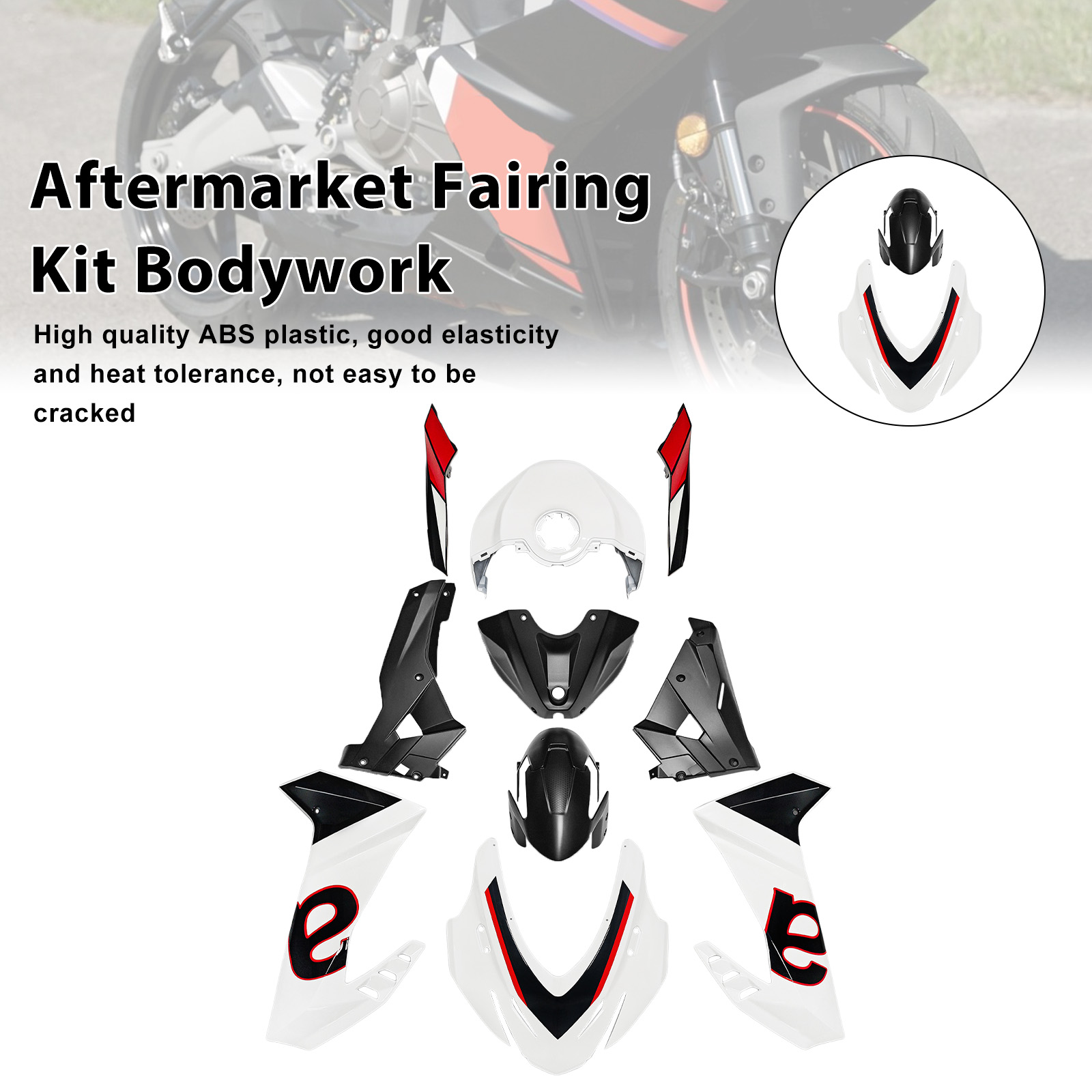 2024-2025 Aprilia RS457 Aftermarket Fairing Kit Bodywork #025