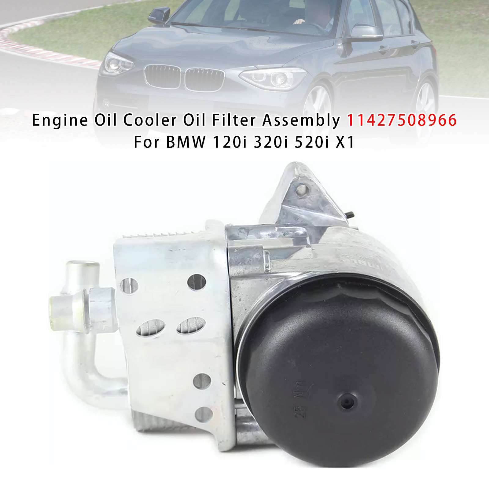 1997-2013 BMW 1 Series 3 Series Engine Oil Cooler Oil Filter Assembly 11427508966 Generic
