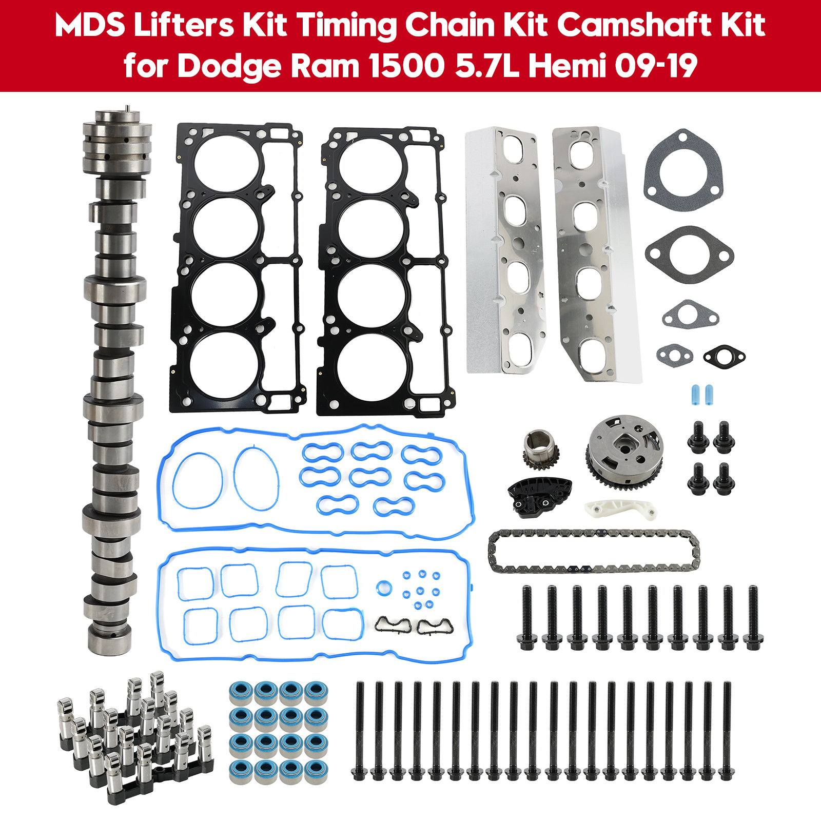 Ram 1500 5.7L Engine 2011-2019 MDS Lifters Kit Timing Chain Kit Camshaft Kit
