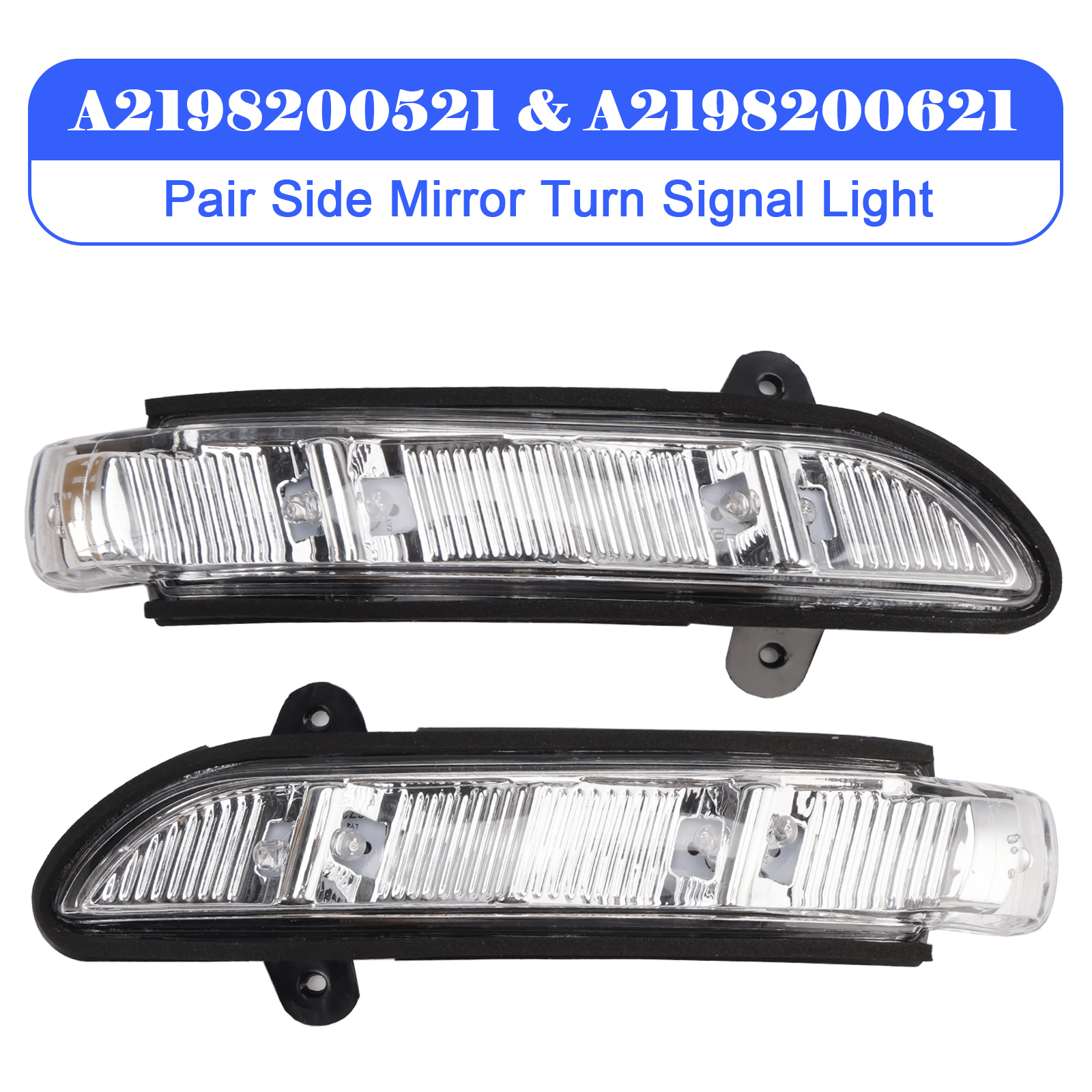 2006-2009 Mercedes-Benz S-Class E-Class Mirror Turn Signal Light A024016 A2198200521 A2198200621Generic