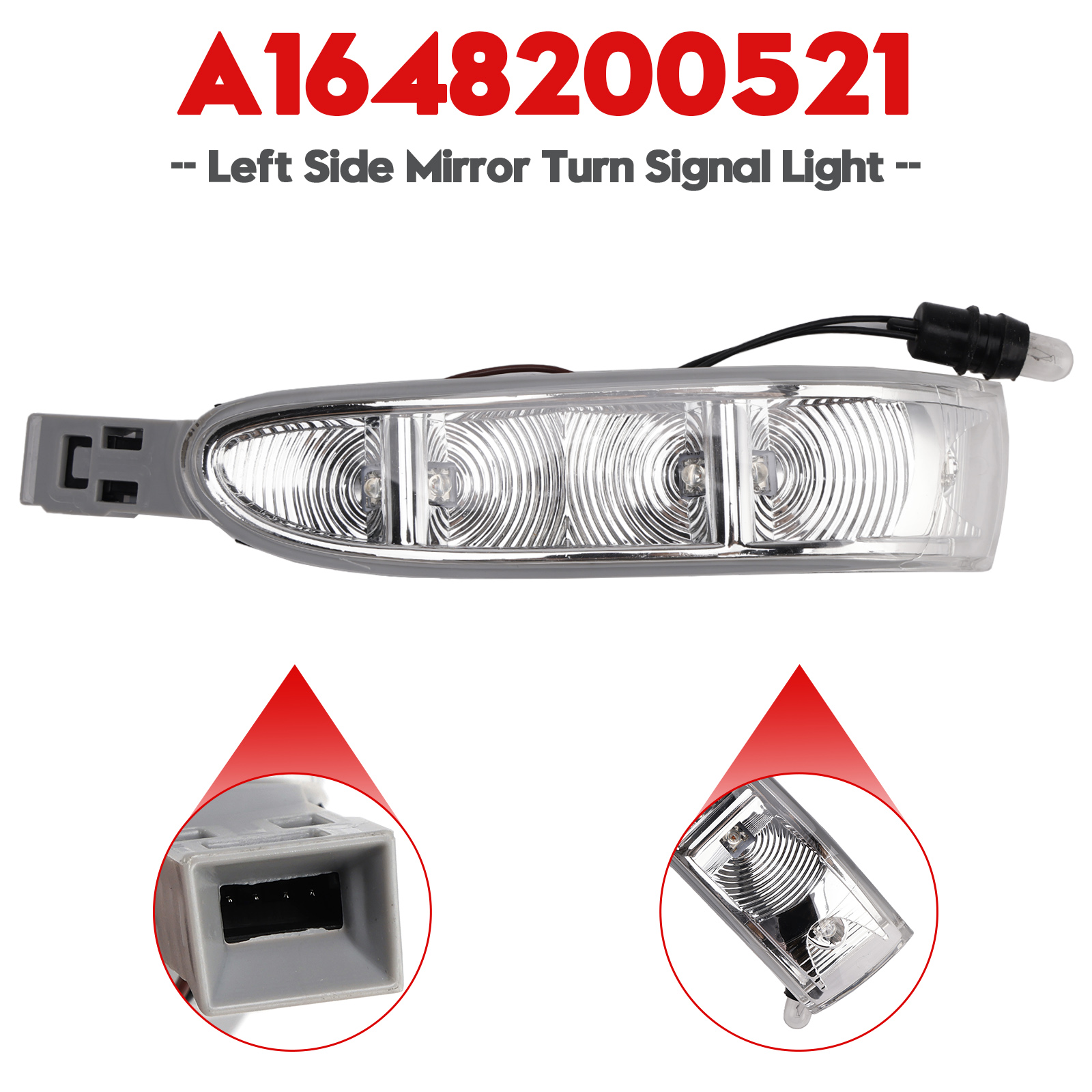 2005-2008 Mercedes ML W164 Pre-Facelift Left Side Mirror Turn Signal Light Generic