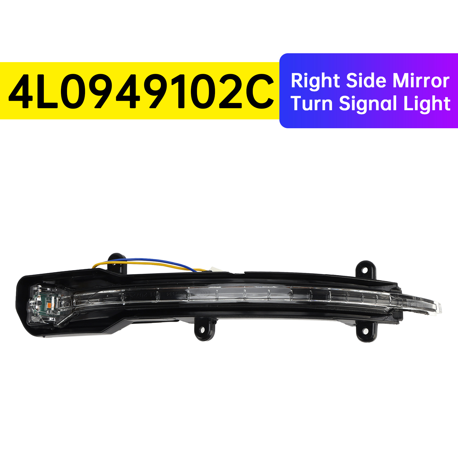 2007-2015 Audi Q7 MK1 Right Side Mirror Turn Signal Light 4L0949102C Generic