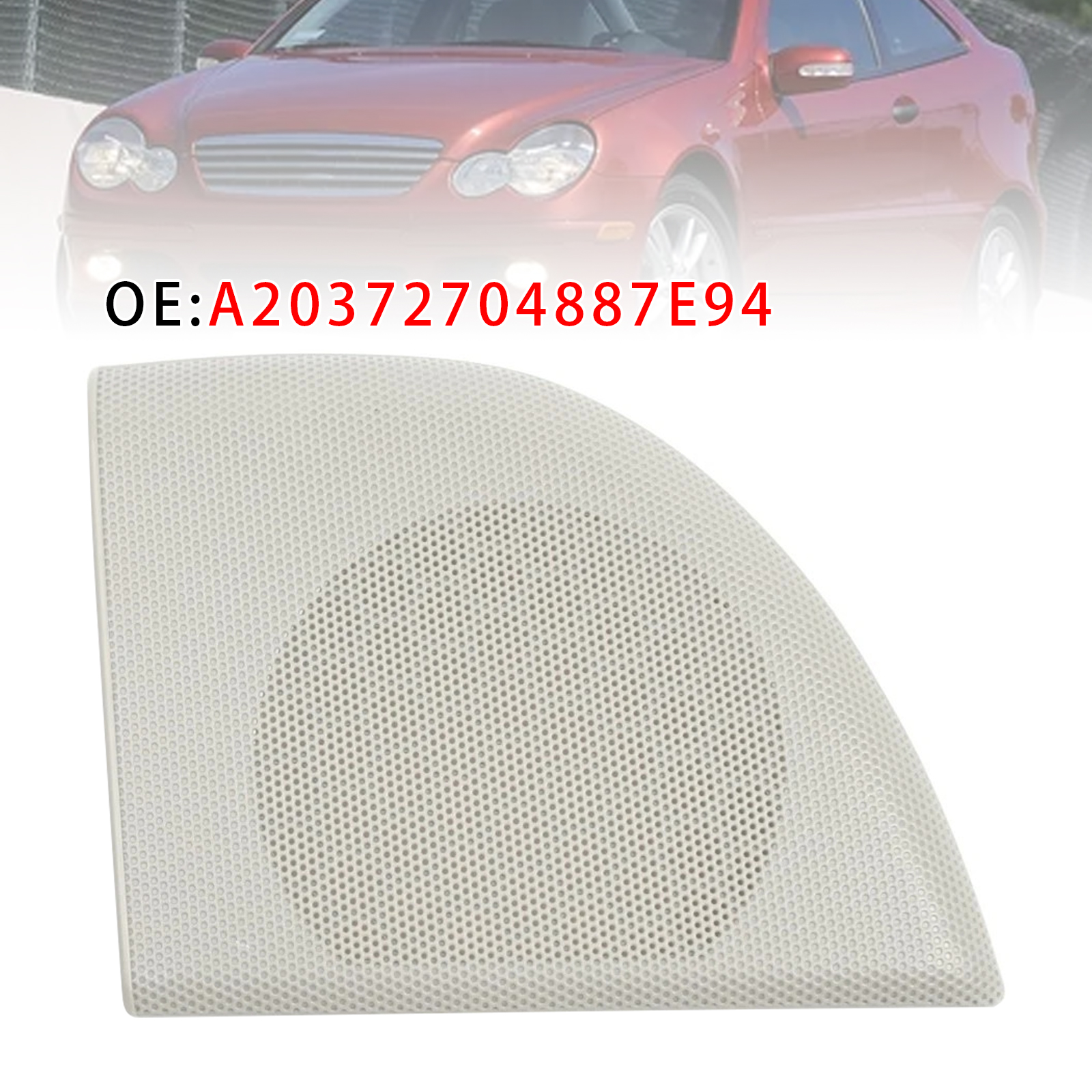 Mercedes Benz W203 C-Class CLC-Class Right Front Door Speaker Cover A20372703887E94 Generic