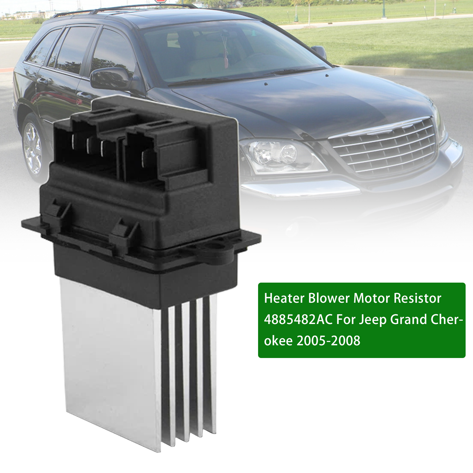 2005-2008 JEEP GRAND CHEROKEE COMMANDER Heater Blower Motor Resistor 4885482AC Generic